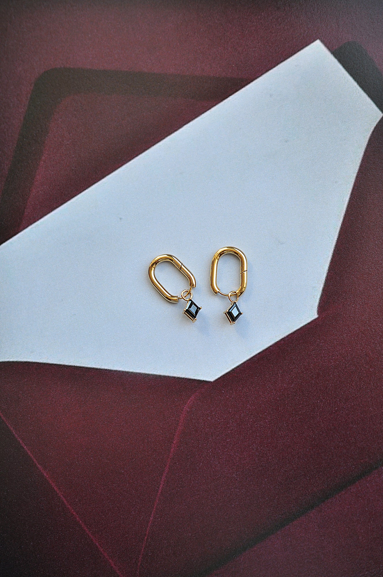 BLACK ROCK statement oval hoop / BLACK ROCK statement ovalni ringovi