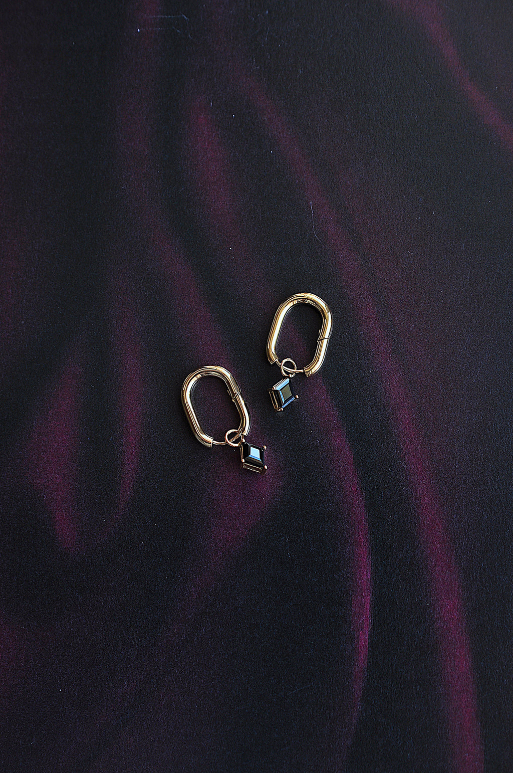 BLACK ROCK statement oval hoop / BLACK ROCK statement ovalni ringovi