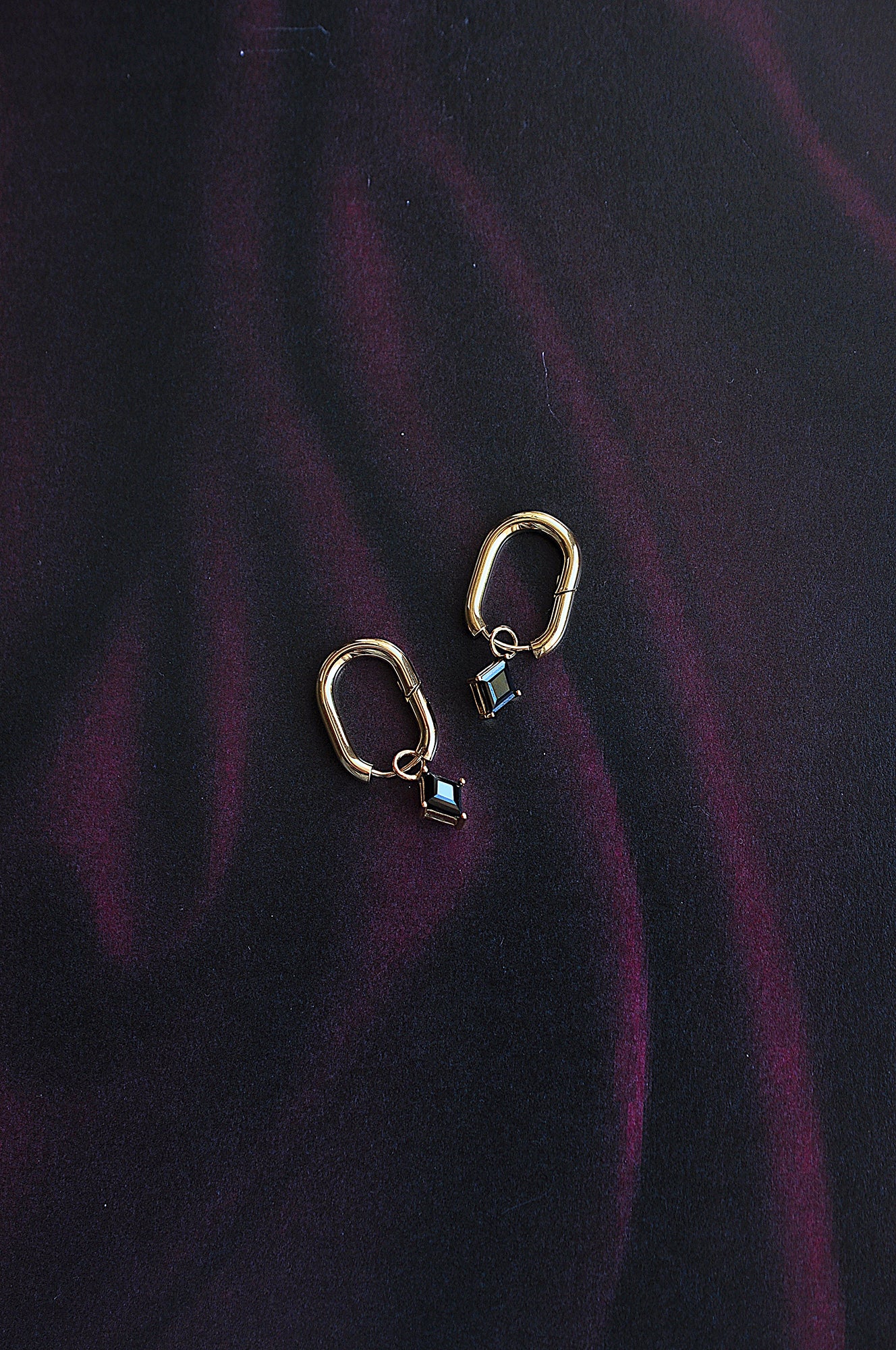 BLACK ROCK statement oval hoop / BLACK ROCK statement ovalni ringovi