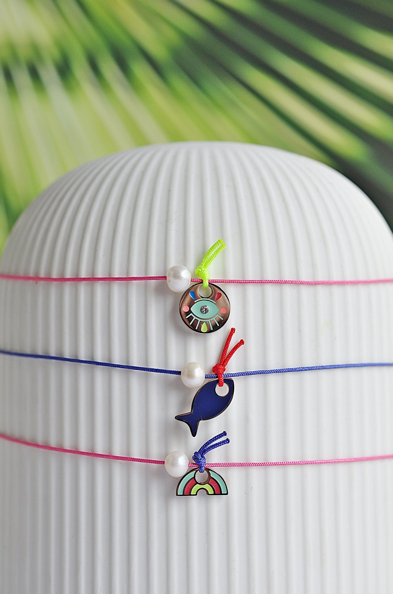 PINA COLADA string choker necklace / PINA COLADA ogrlica uz vrat