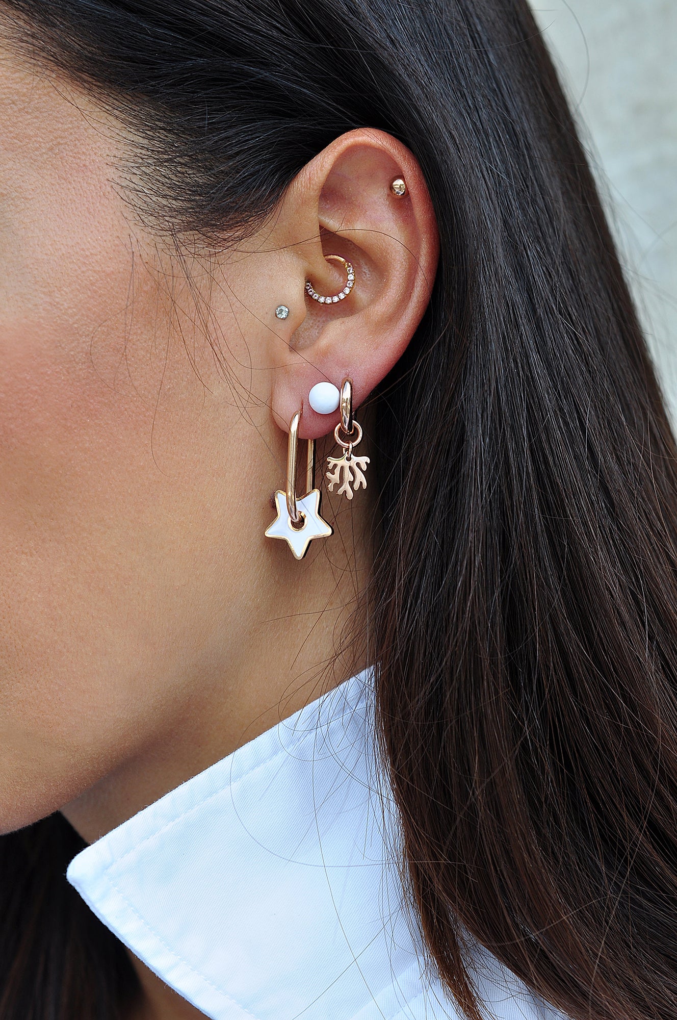 SANTORINI oval hoops / SANTORINI ovalni ringovi