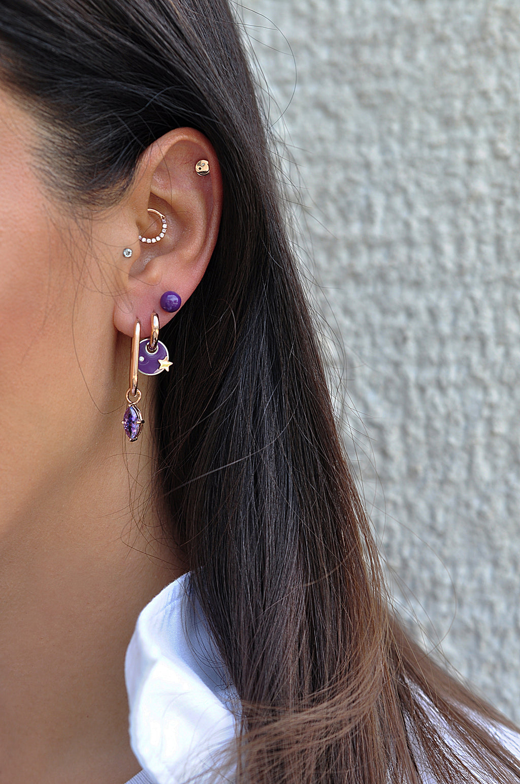 HAPPY stud earring / HAPPY stud naušnice