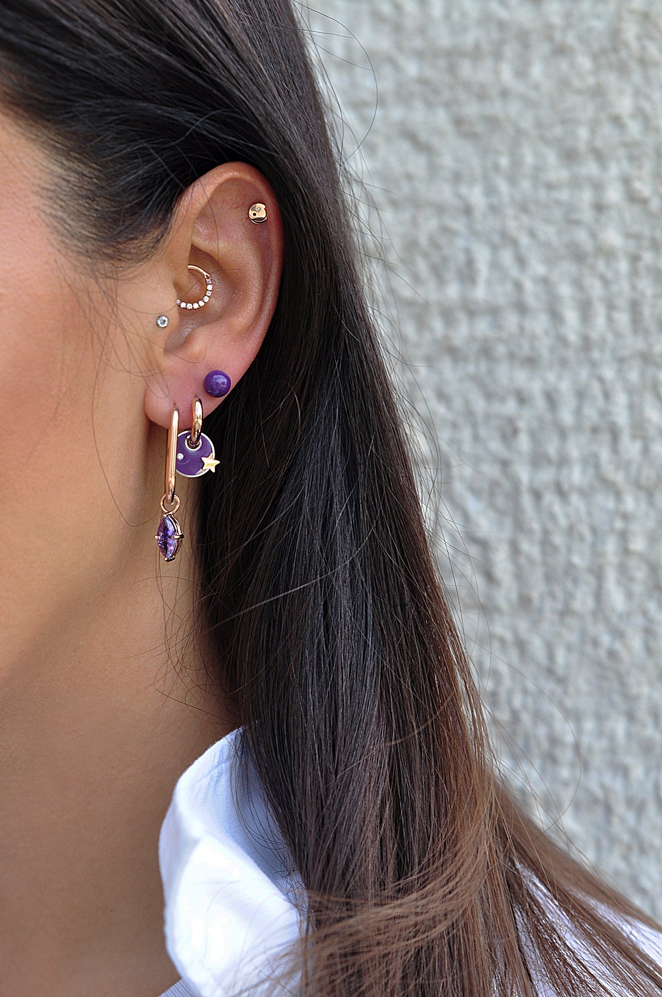 HAPPY stud earring / HAPPY stud naušnice