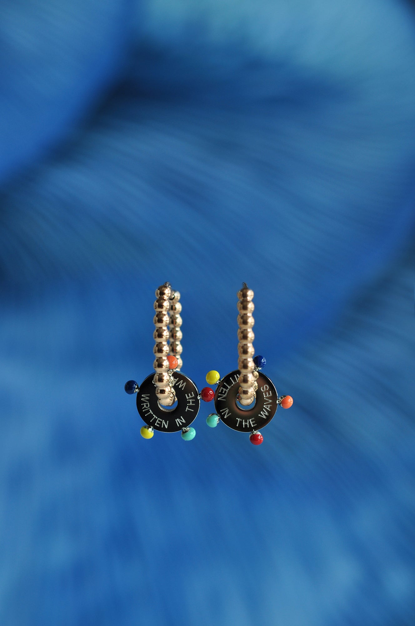 WRITTEN IN THE WAVES dot oval hoops / WRITTEN IN THE WAVES dot ovalni ringovi