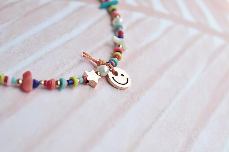 HAPPY PEOPLE beads necklace