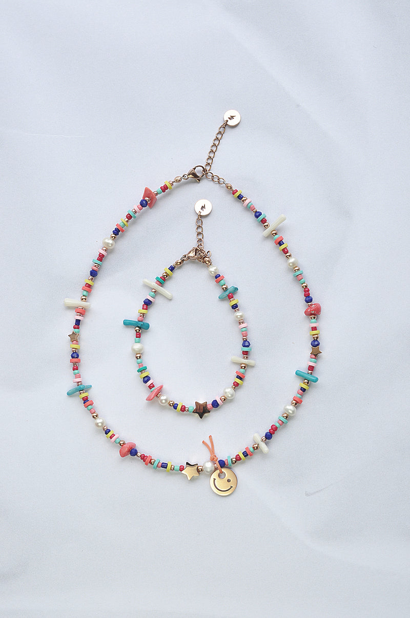 HAPPY PEOPLE beads necklace