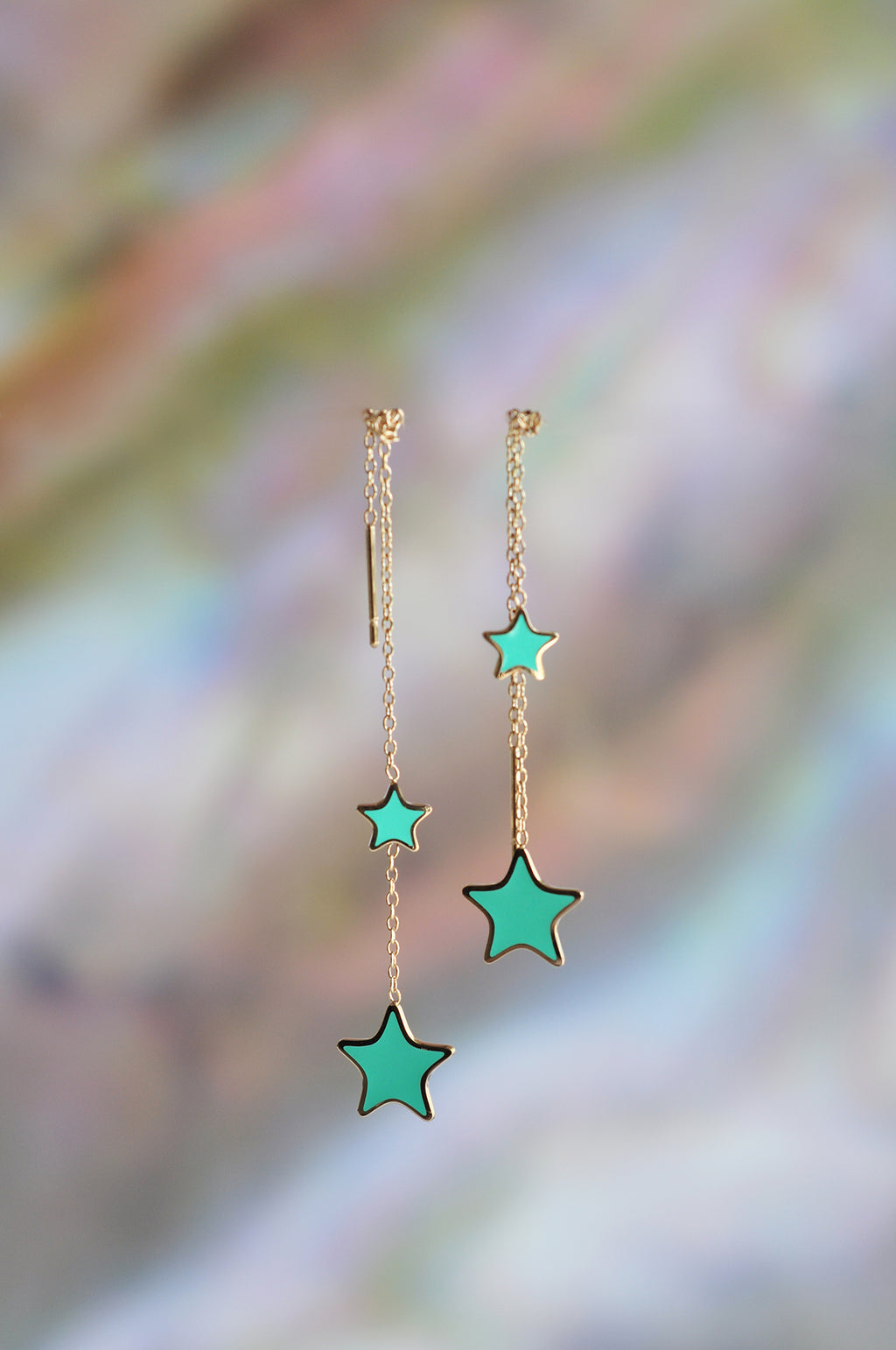 TURQUOISE WATERFALL drop earrings / TURQUOISE WATERFALL viseće naušnice