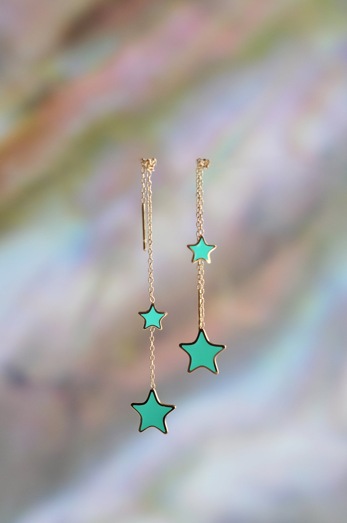 TURQUOISE WATERFALL drop earrings / TURQUOISE WATERFALL viseće naušnice