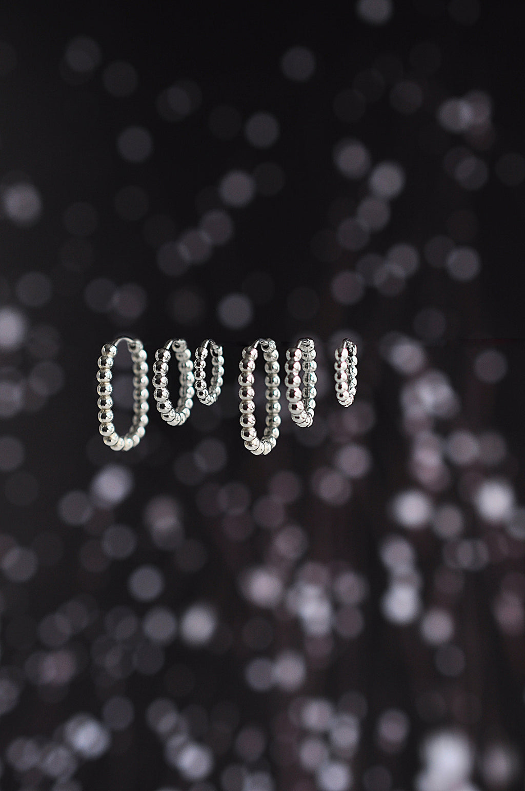 SNOW DROPS mini hoops / SNOW DROPS mini ringovi