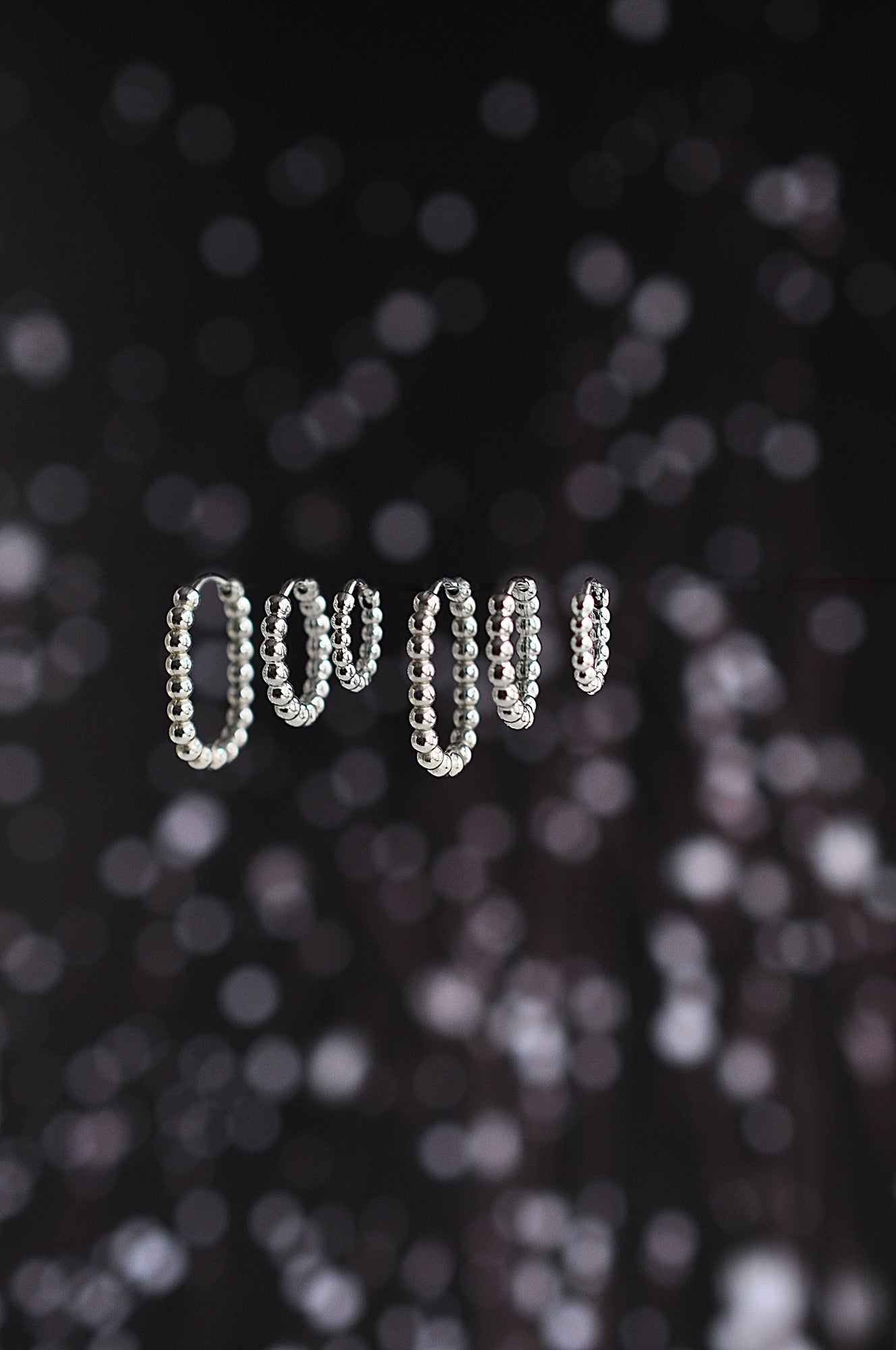 SNOW DROPS mini hoops / SNOW DROPS mini ringovi