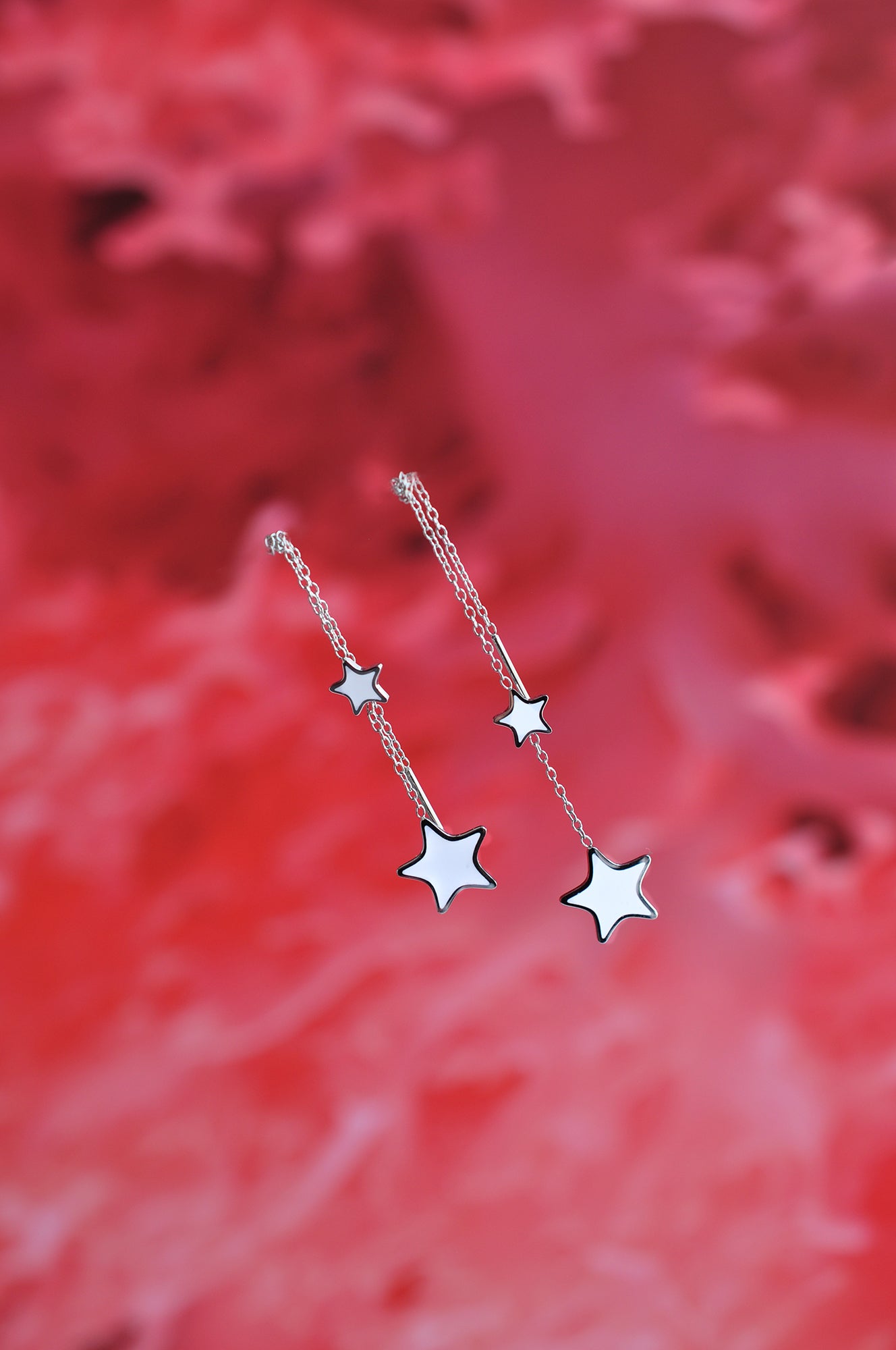 WHITE WATERFALL drop earrings / WHITE WATERFALL viseće naušnice