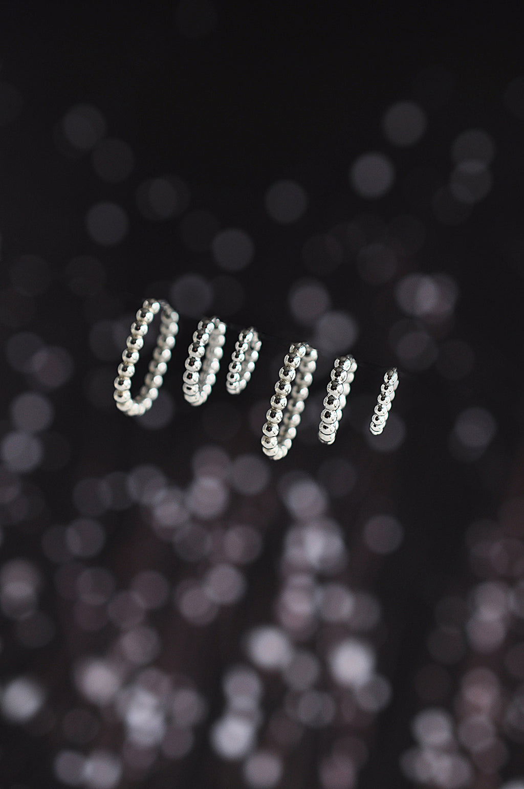 SNOW DROPS oval hoops / SNOW DROPS ovalni ringovi