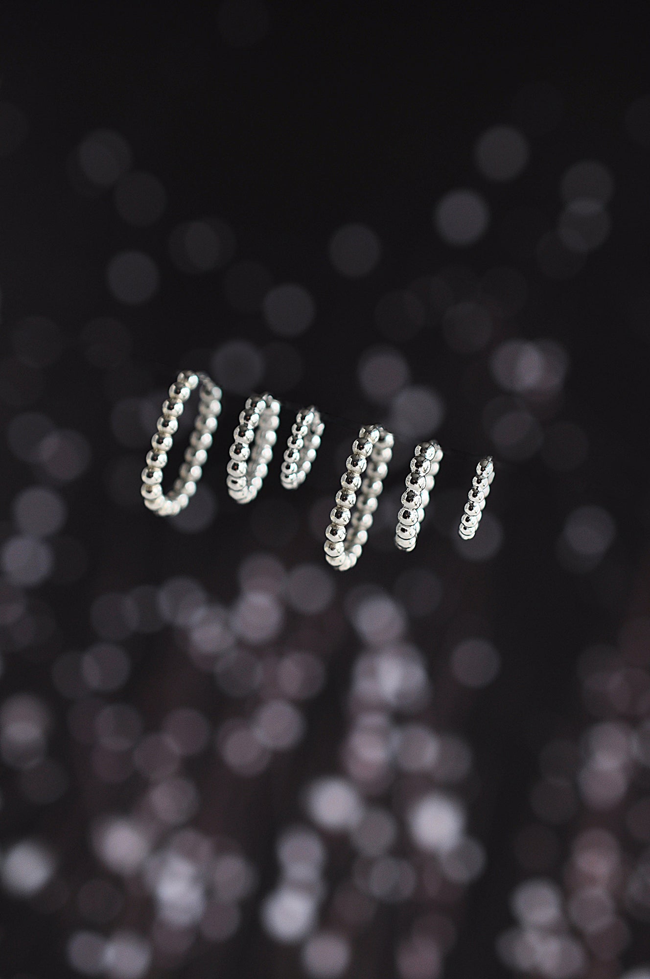 SNOW DROPS oval hoops / SNOW DROPS ovalni ringovi