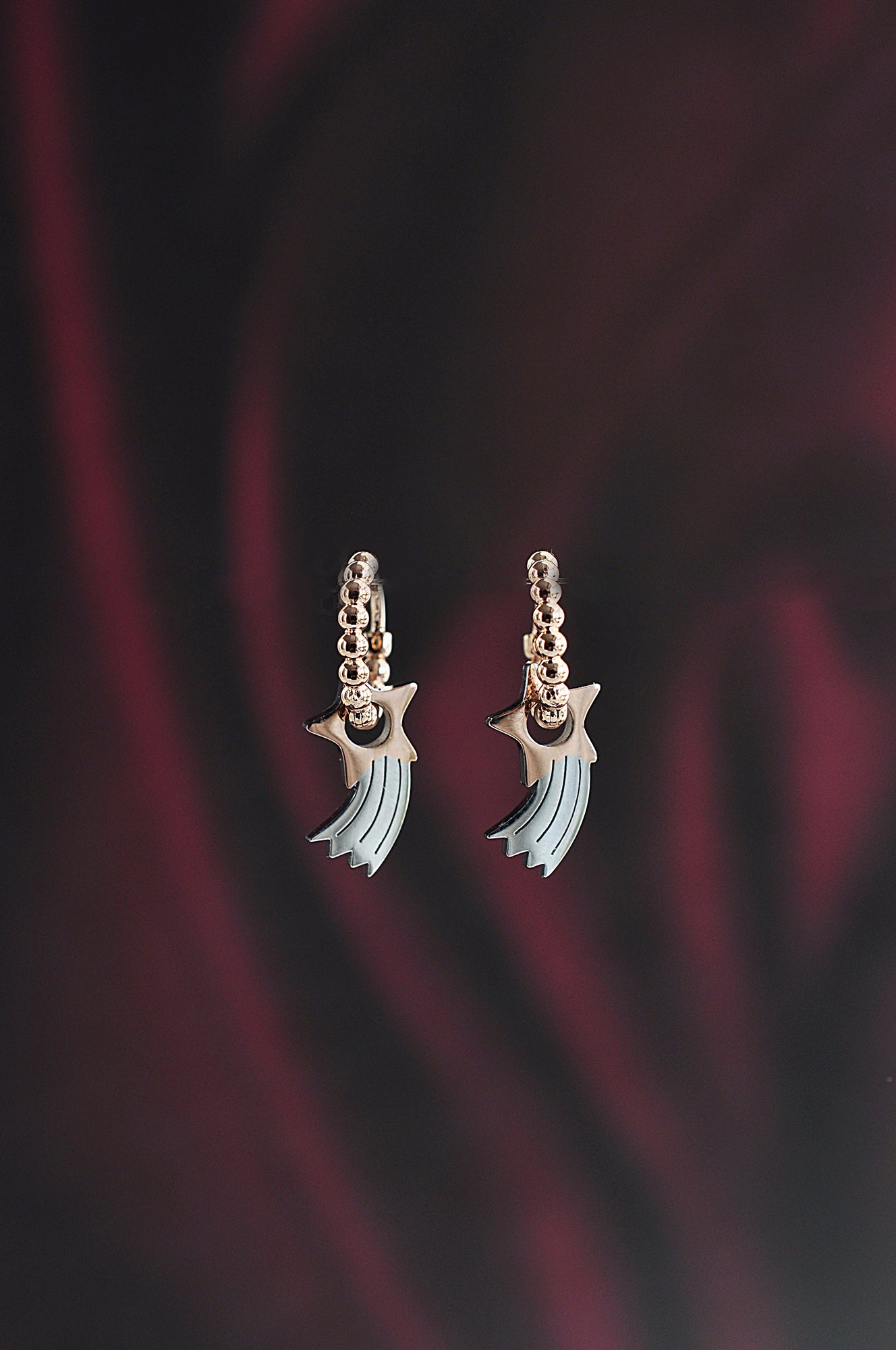 SHOOTING STAR mini dot hoops / SHOOTING STAR mini dot ringovi