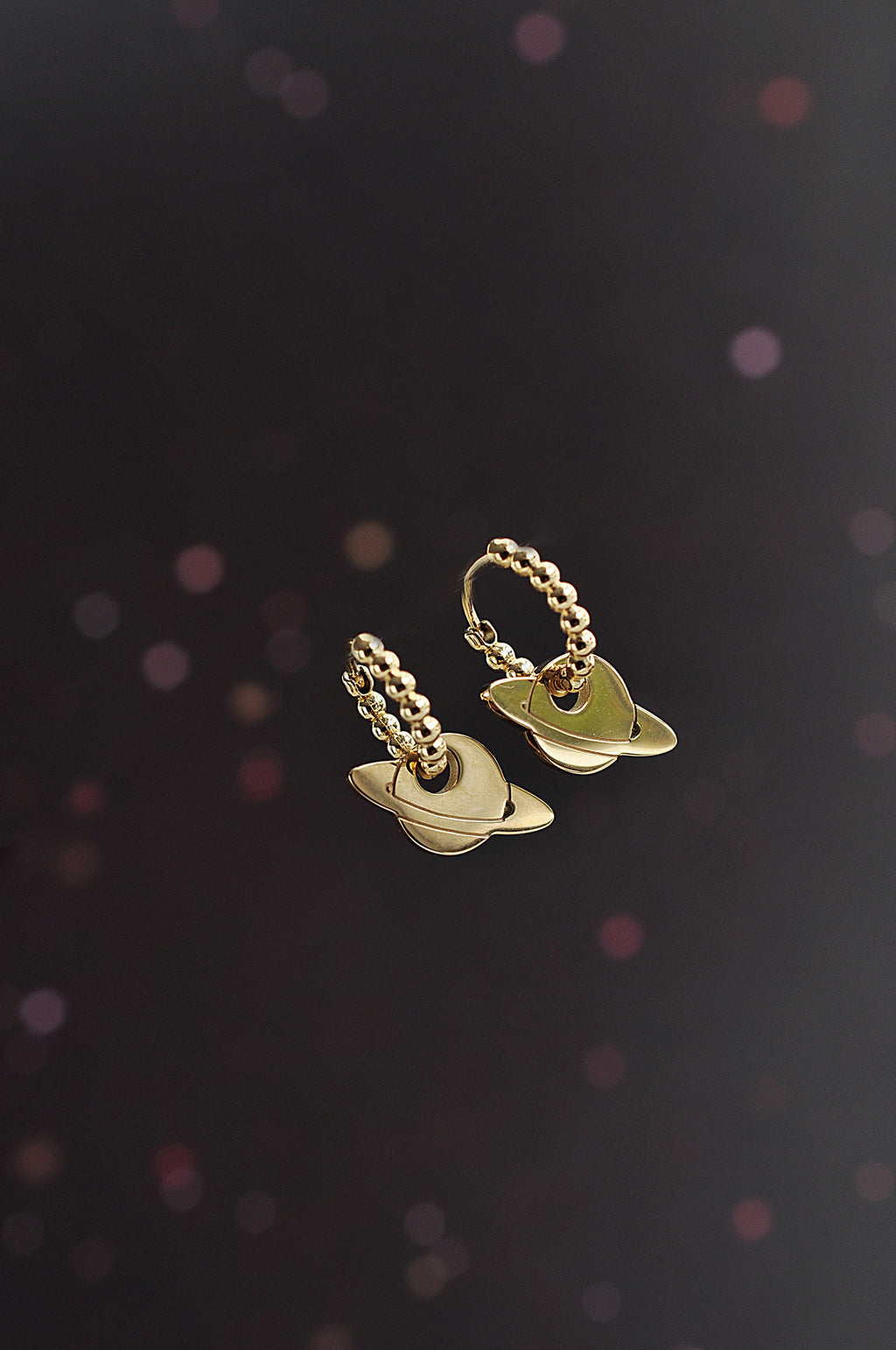 SATURN mini dot hoops / SATURN mini dot ringovi