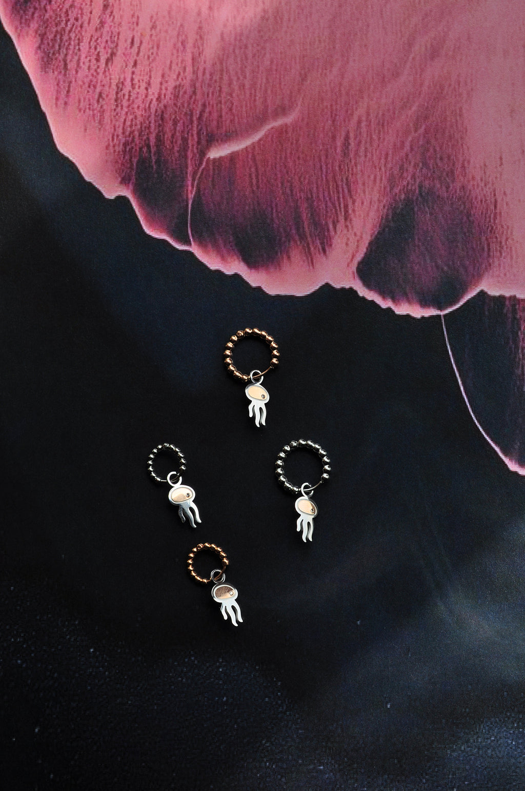 JELLY BABY dot mini or classic hoops / JELLY BABY dot mini ili klasični ring