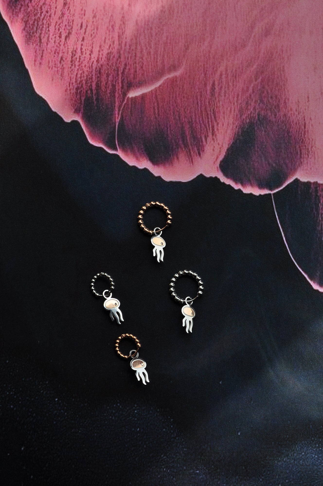 JELLY BABY dot mini or classic hoops / JELLY BABY dot mini ili klasični ring