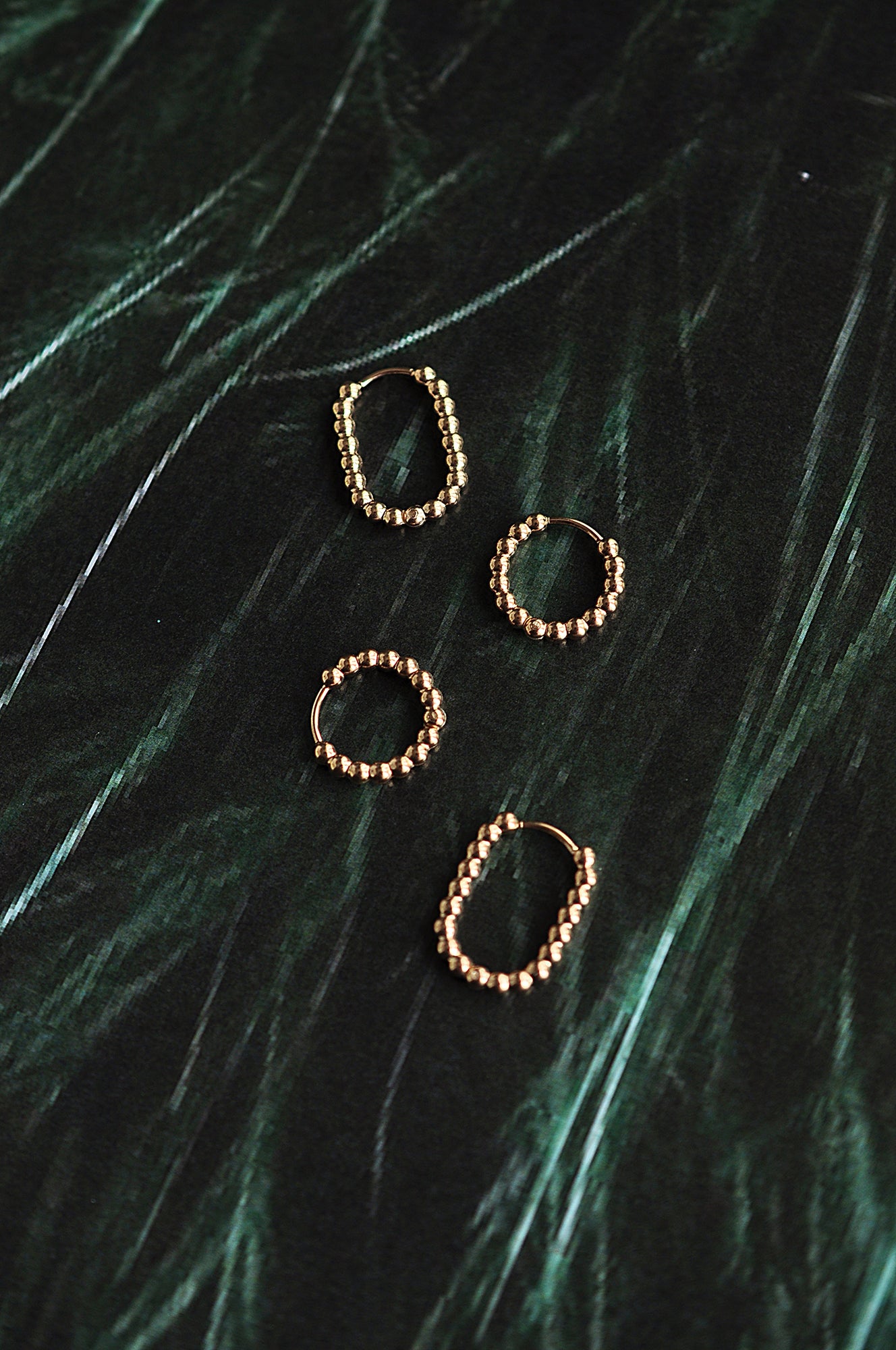 SNOW DROPS classic hoops / SNOW DROPS klasični ringovi