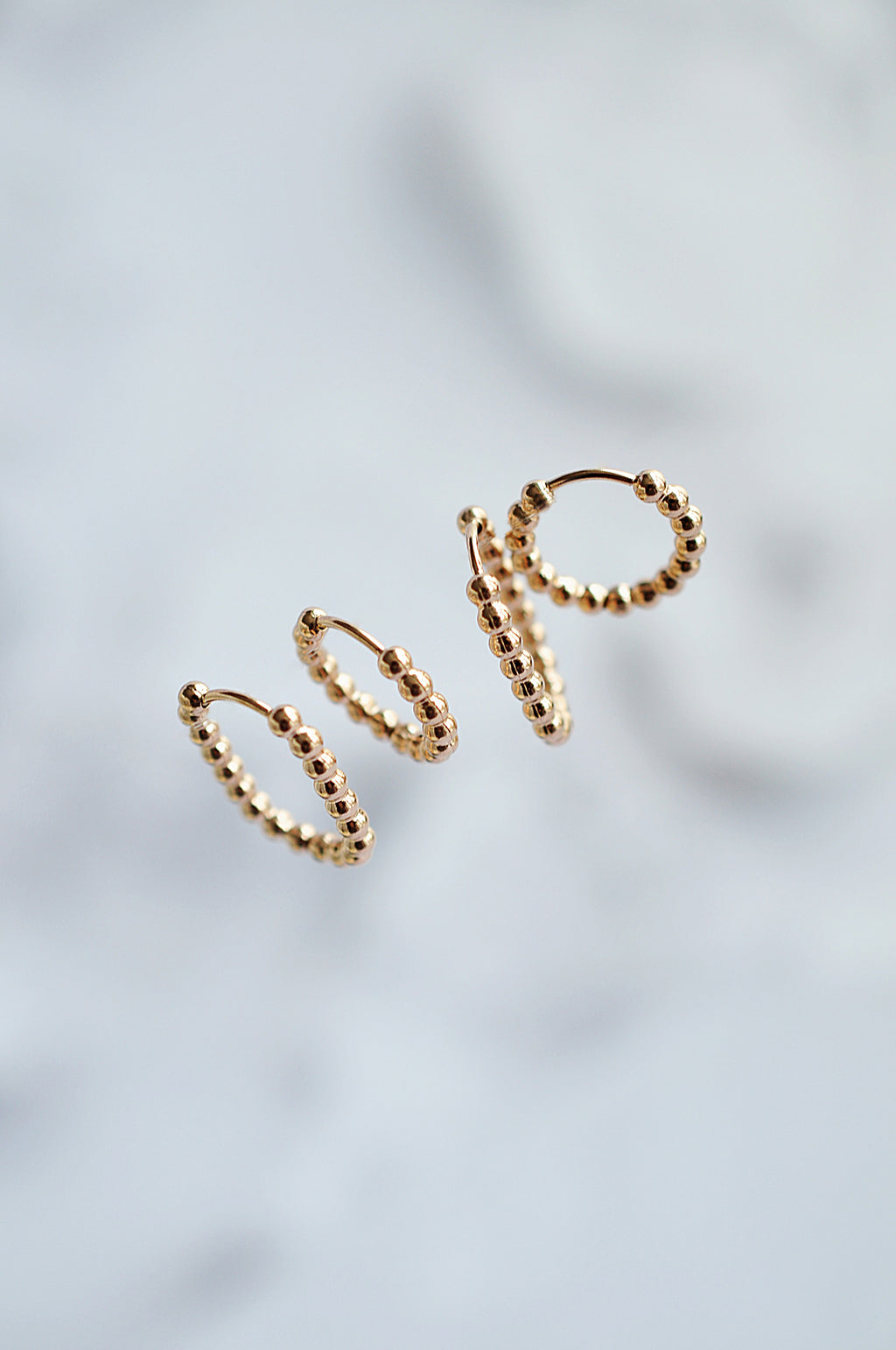 SNOW DROPS oval hoops / SNOW DROPS ovalni ringovi