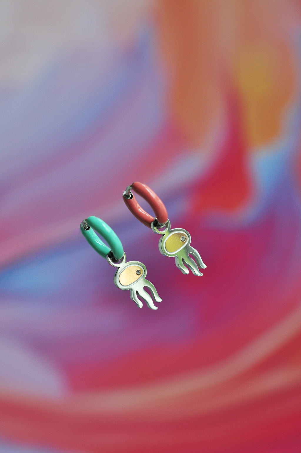 JELLY BABY color mini hoops / JELLY BABY mini ring u boji