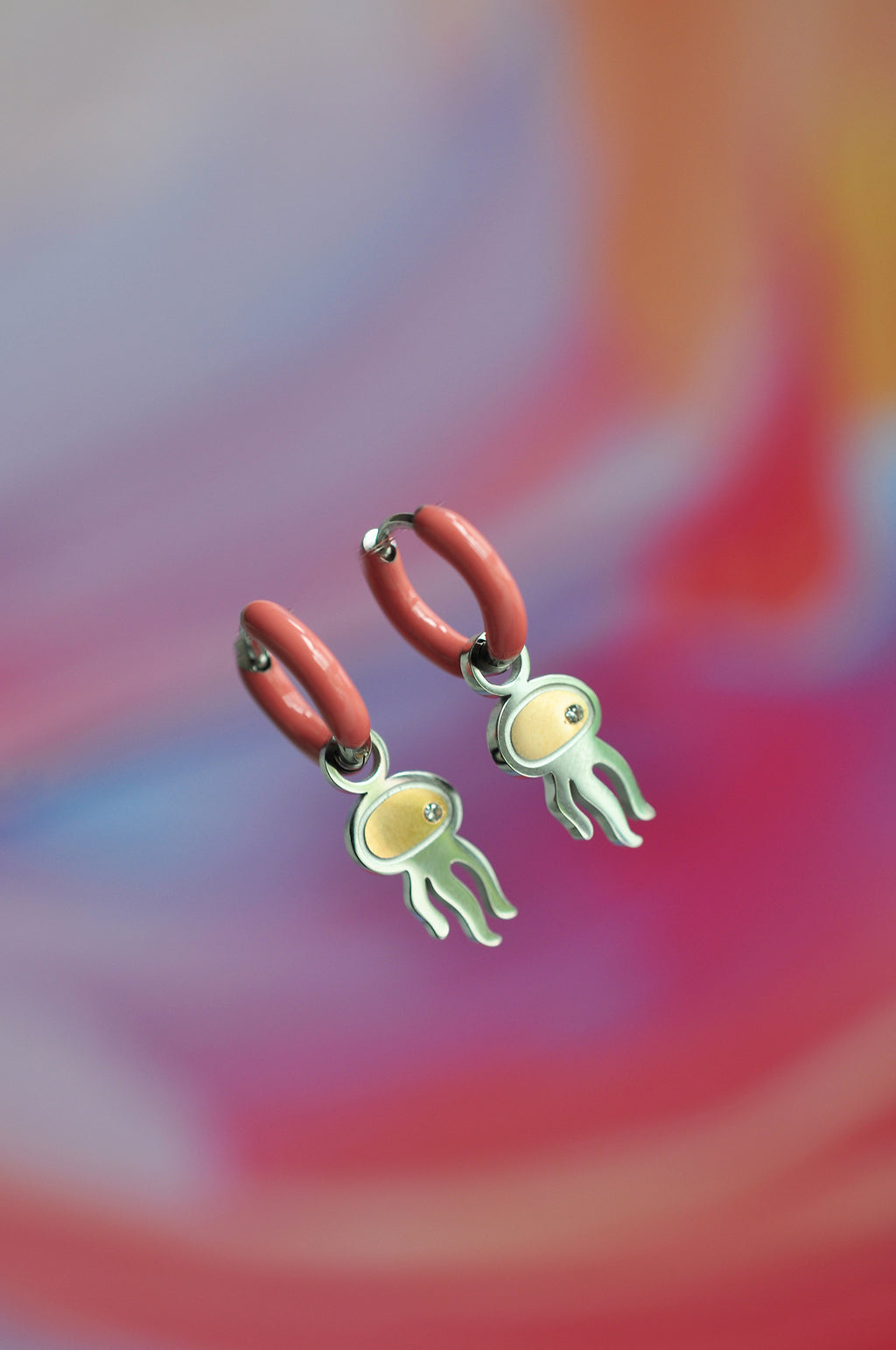 JELLY BABY color mini hoops / JELLY BABY mini ring u boji