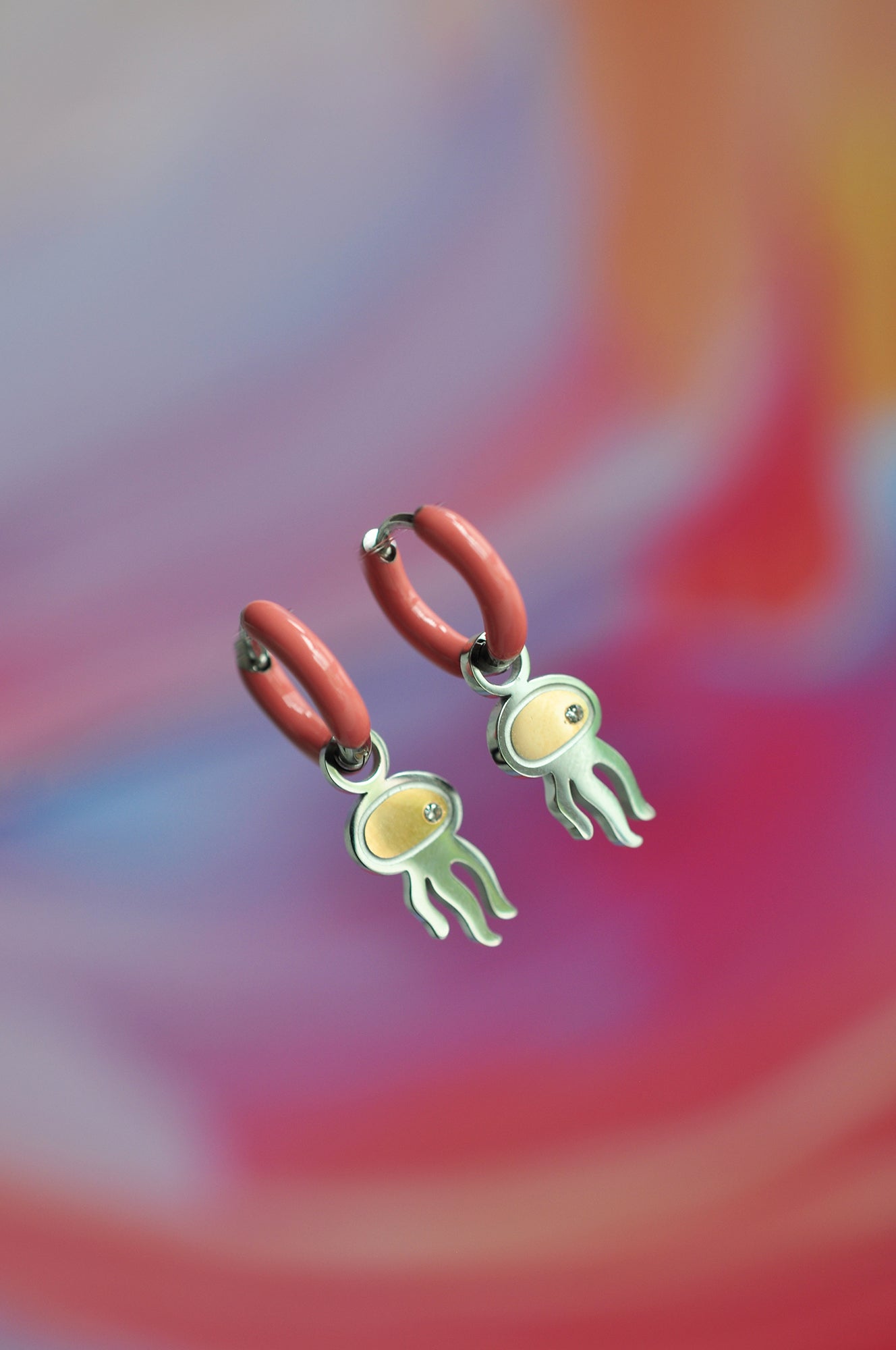 JELLY BABY color mini hoops / JELLY BABY mini ring u boji