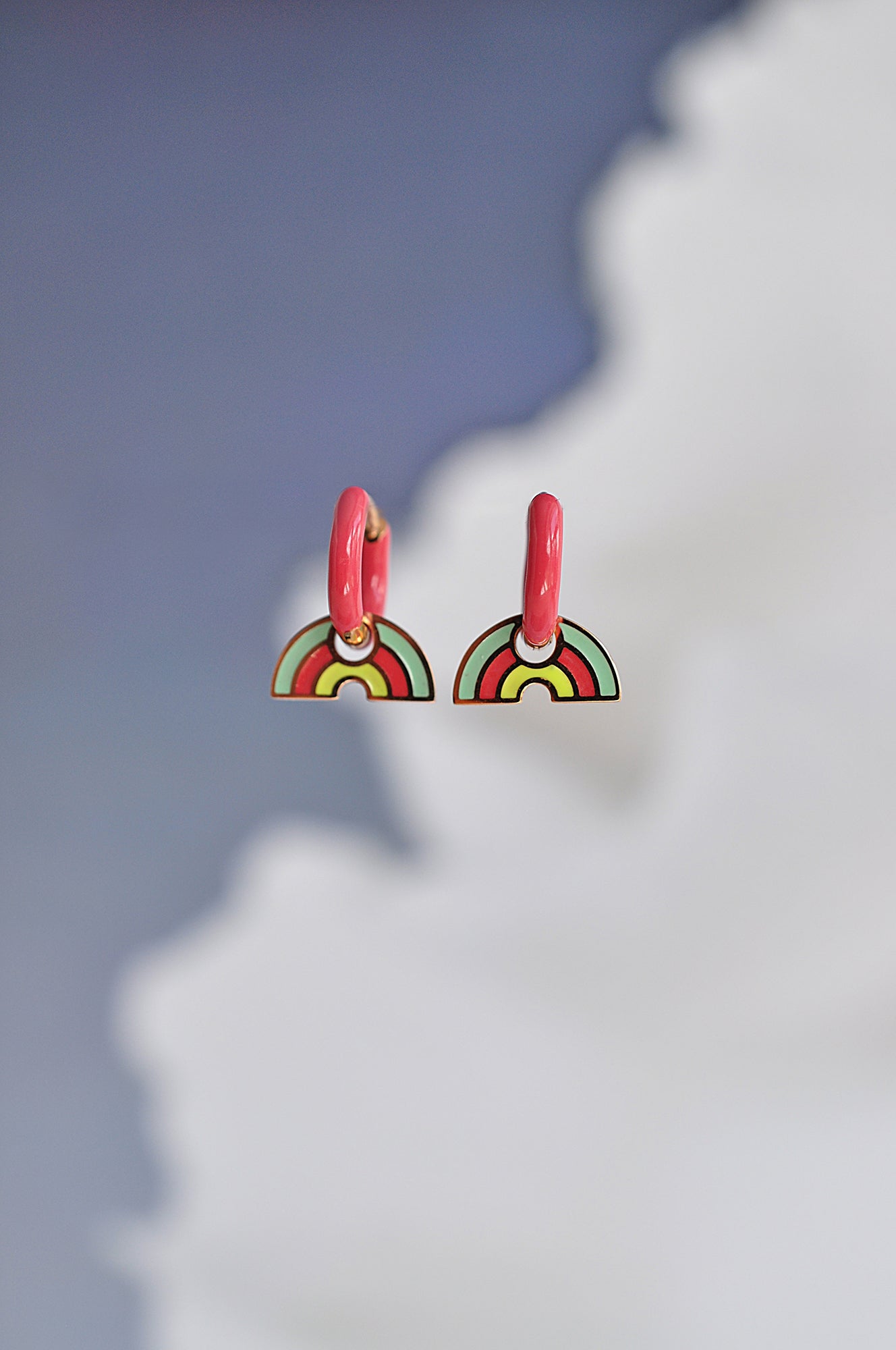 RAINBOW SANGRIA pink mini hoops / RAINBOW SANGRIA rozi mini ringovi