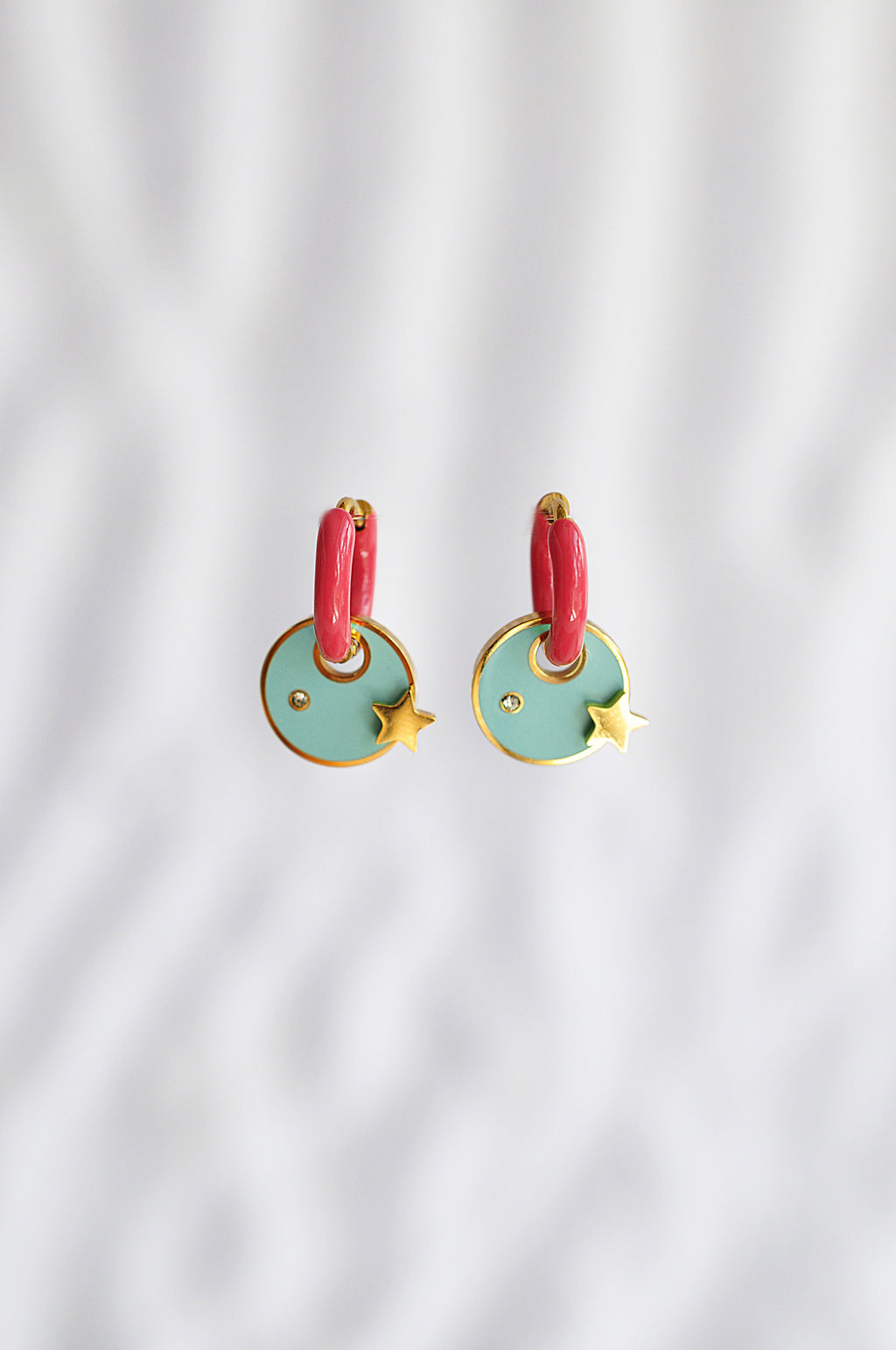 BLUE HAWAIIAN mini pink hoops / BLUE HAWAIIAN mini ringovi