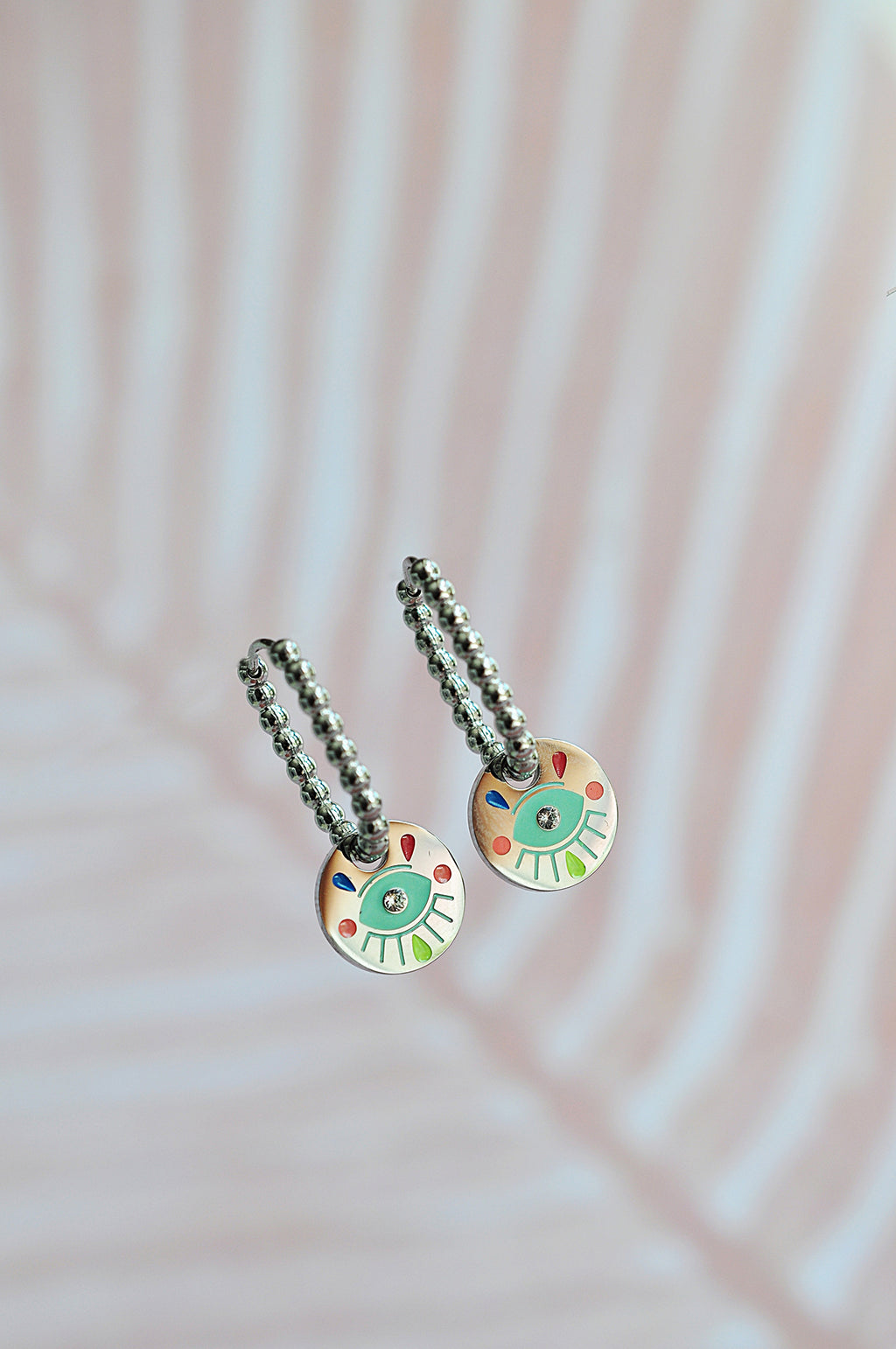 PINA COLADA oval drop hoops / PINA COLADA ovalni ring