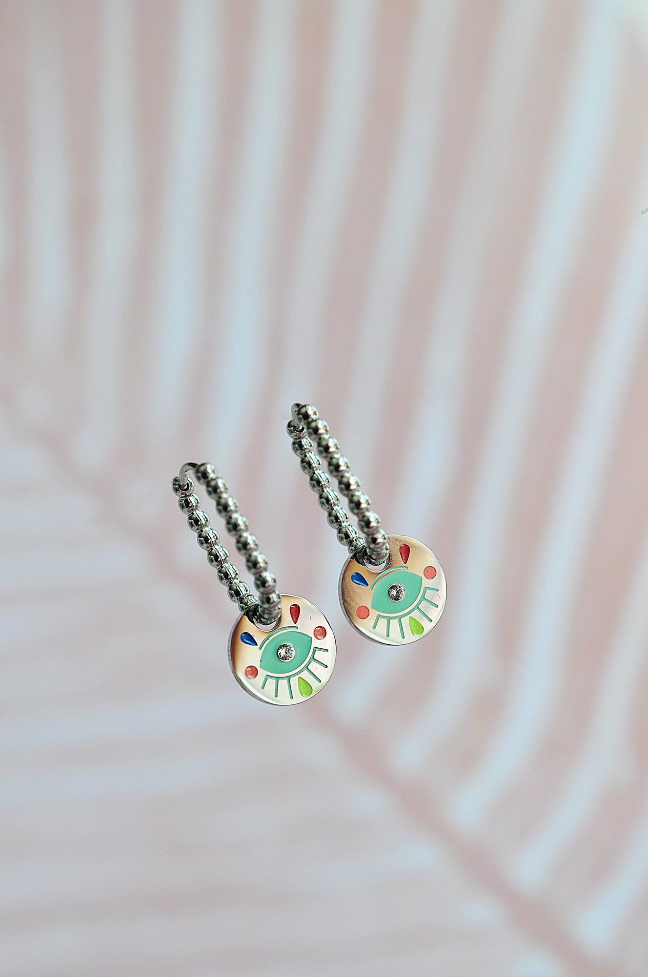 PINA COLADA oval drop hoops / PINA COLADA ovalni ring