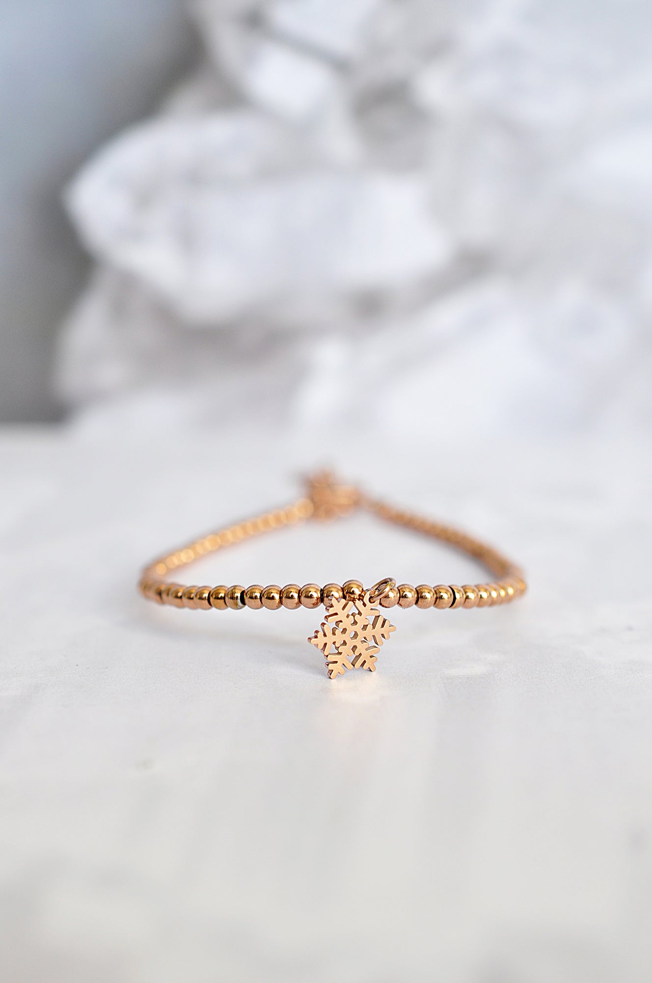 SNOWFLAKE beads bracelet / SNOWFLAKE točkasta narukvica