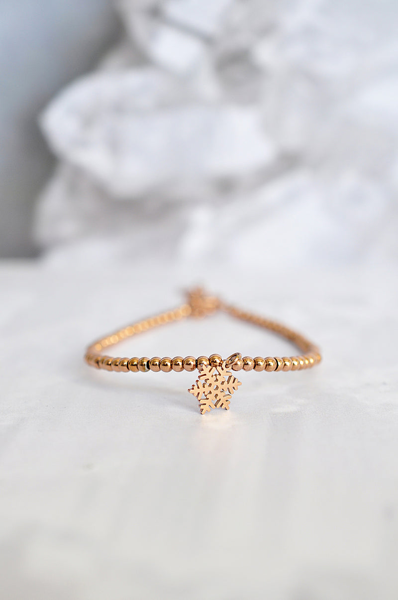 SNOWFLAKE beads bracelet / SNOWFLAKE točkasta narukvica