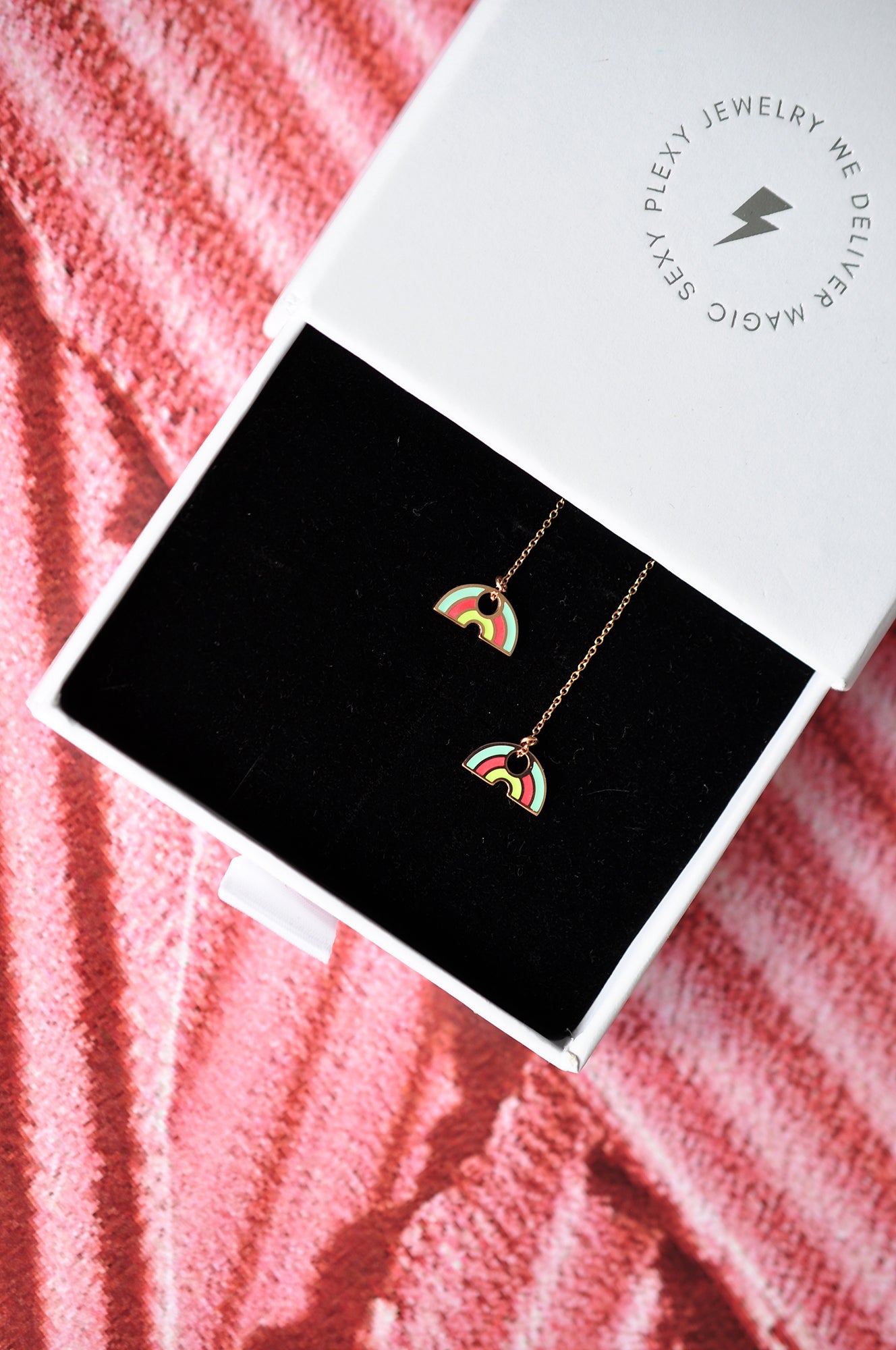 RAINBOW SANGRIA chain earrings / RAINBOW SANGRIA lančić naušnice