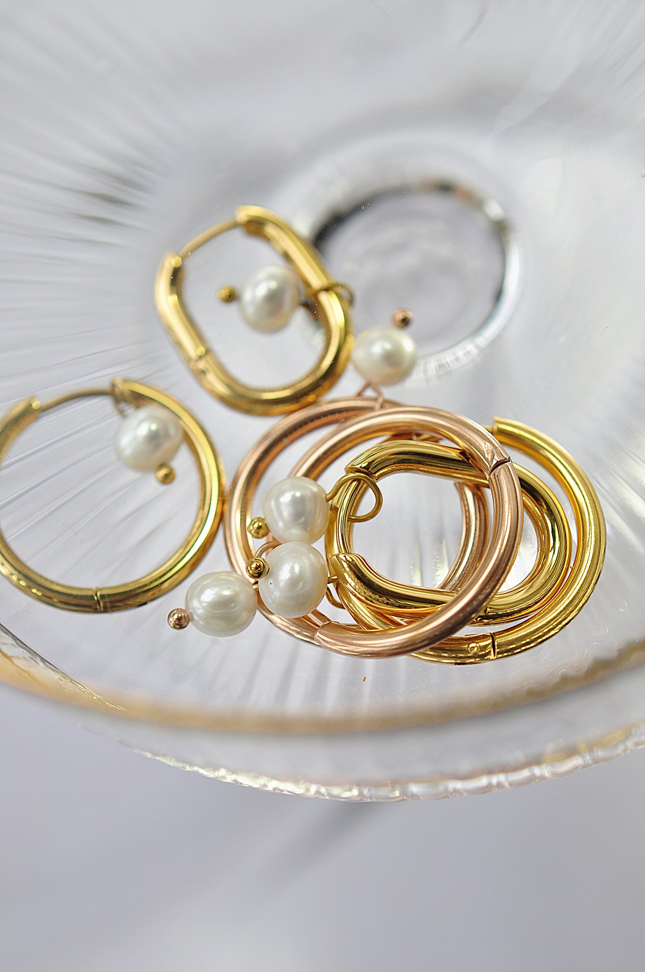 CLASSIC PEARL Creolen / KLASIČNI RINGOVI Biser 