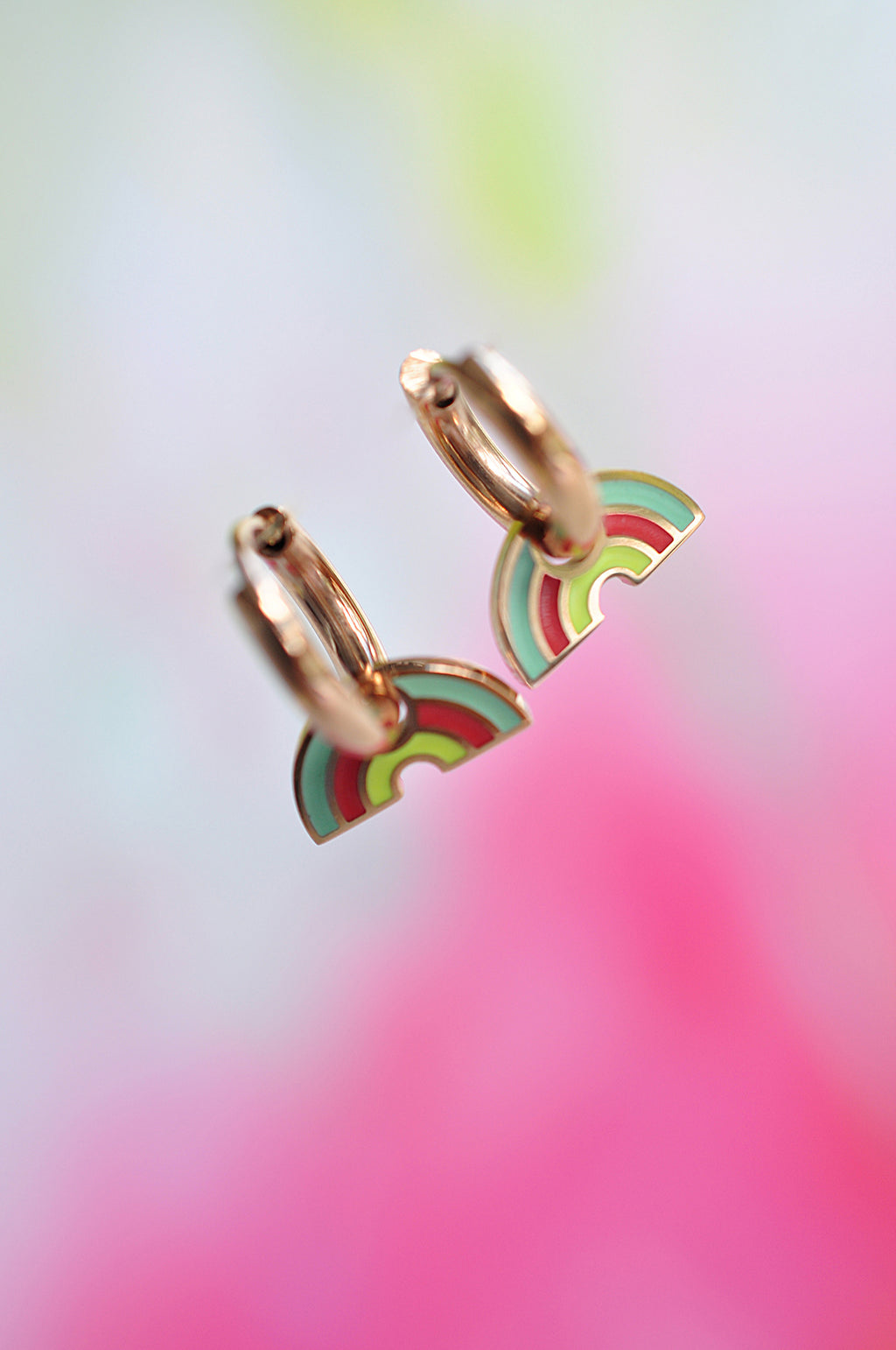 RAINBOW SANGRIA mini hoops / RAINBOW SANGRIA mini ringovi
