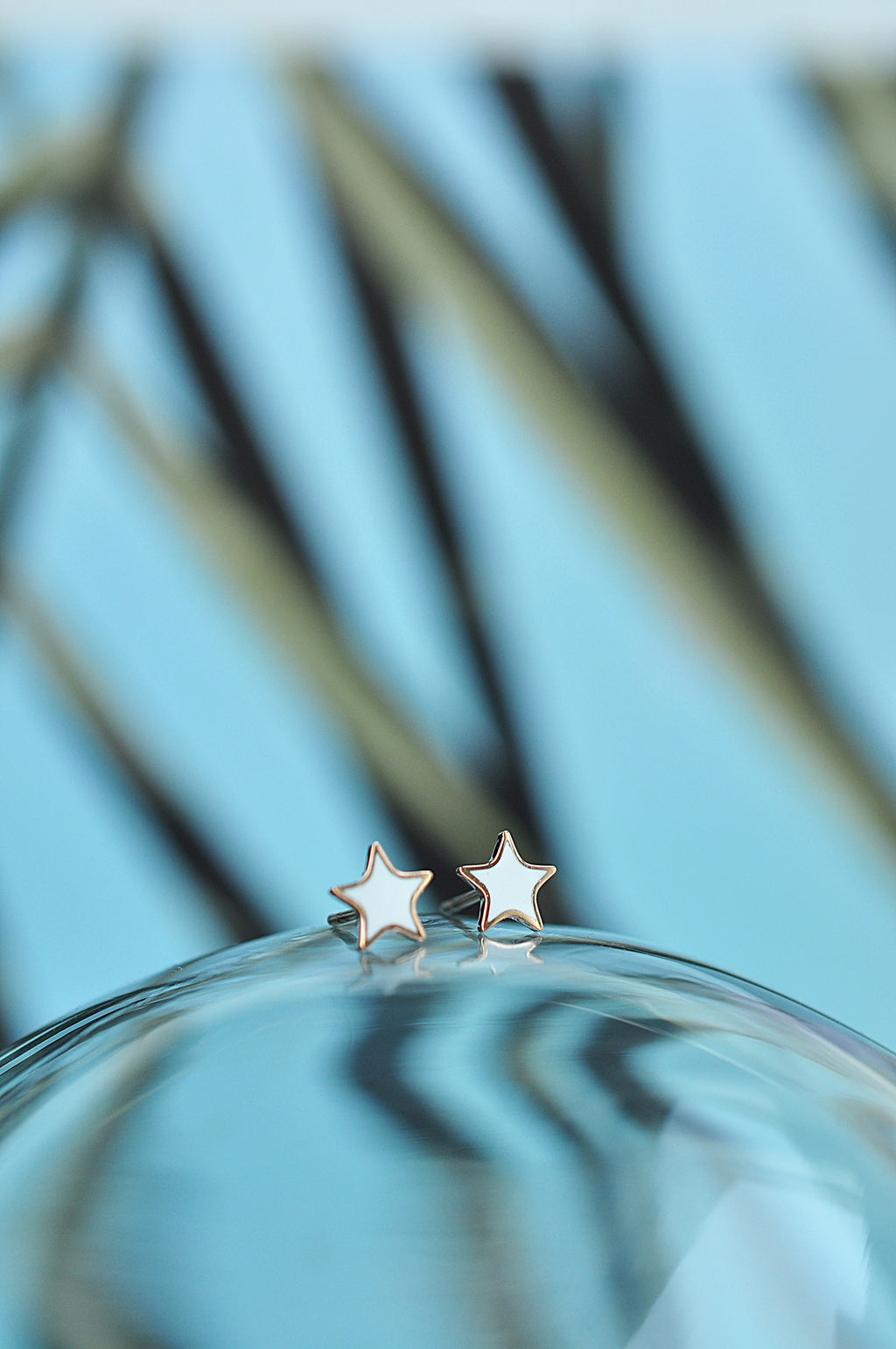 WHITE CLOUDS stud earrings / WHITE CLOUDS stud naušnice