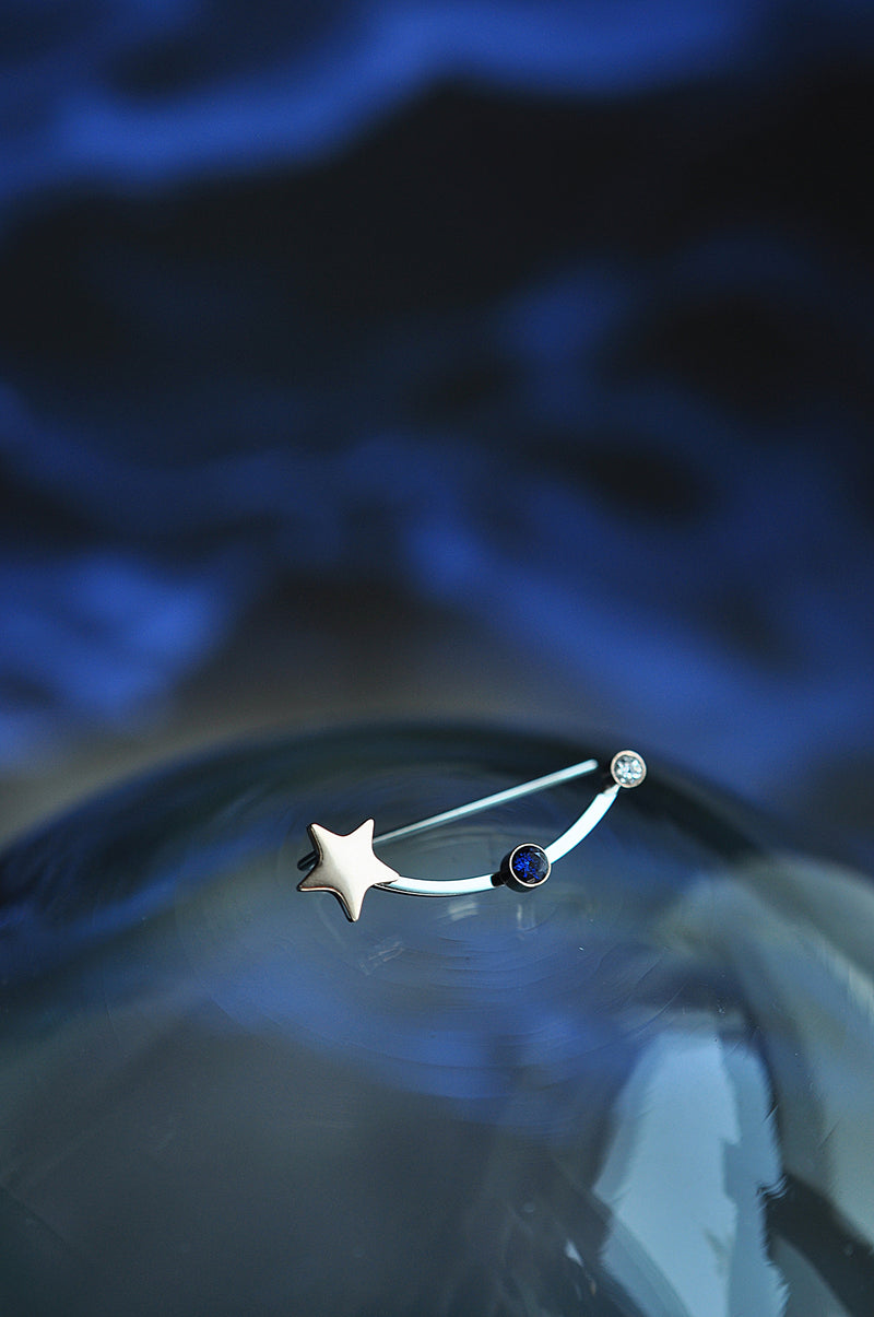 BLUE PLANET magic earring