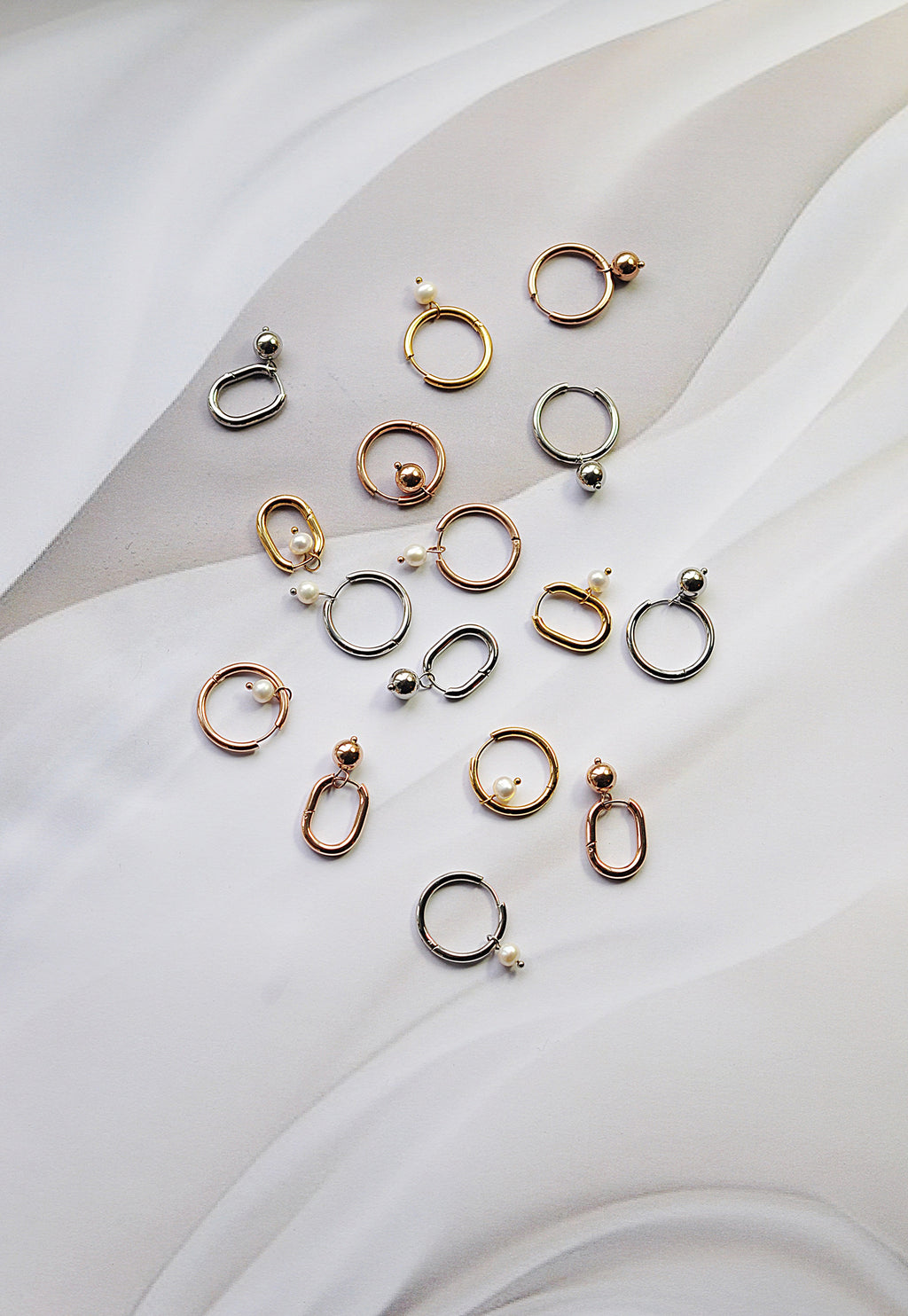 CLASSIC PEARL Creolen / KLASIČNI RINGOVI Biser 