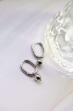 SNOW PEARL oval hoops / SNOW PEARL ovalni ringovi