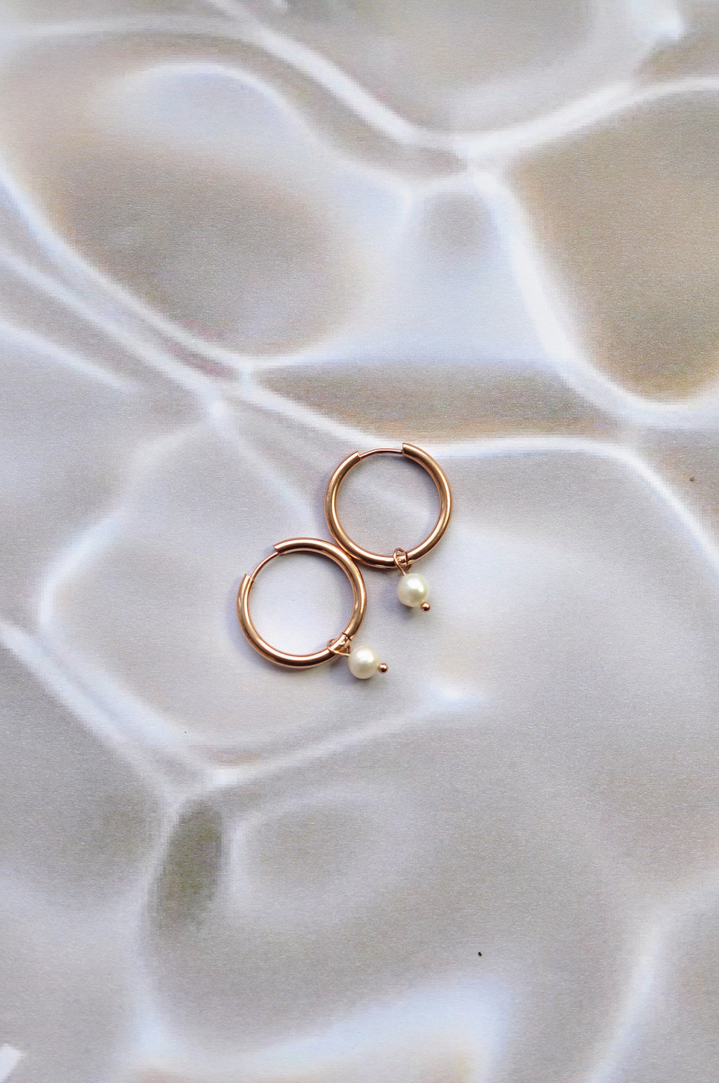 CLASSIC PEARL hoops / KLASIČNI RINGOVI biser 