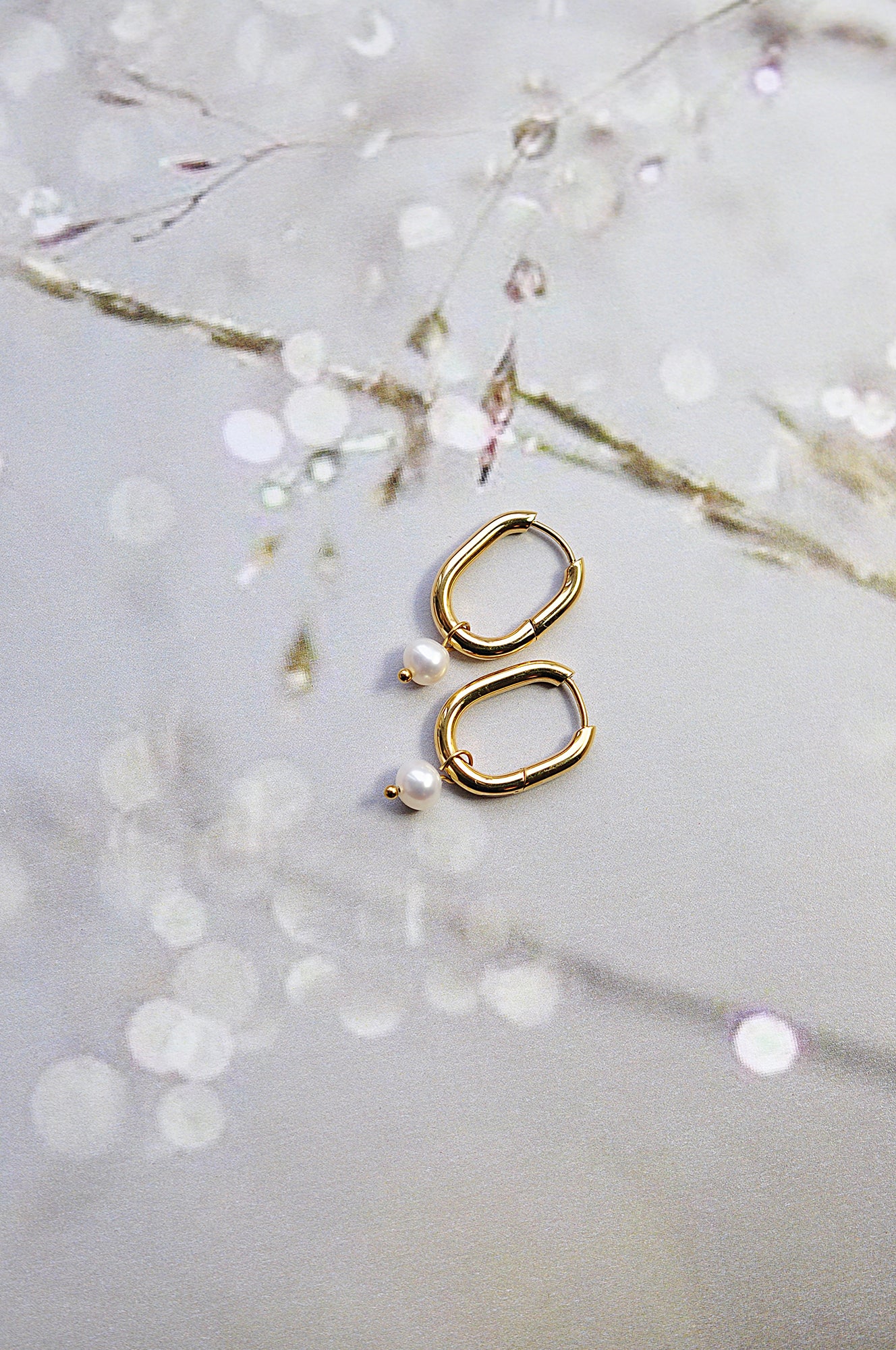 OVAL PEARL Creolen / OVALNI RINGOVI Biser 