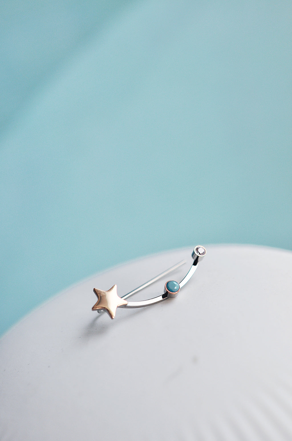 TÜRKIS ROCK magischer Ohrring