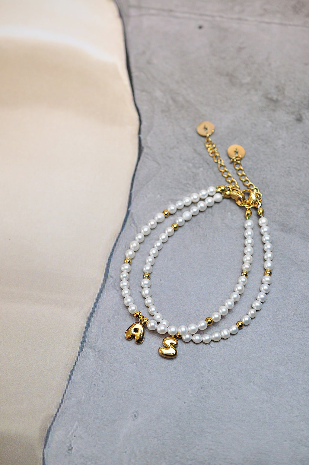 LOVE LETERS pearl bracelet / LOVE LETERS biserna narukvica