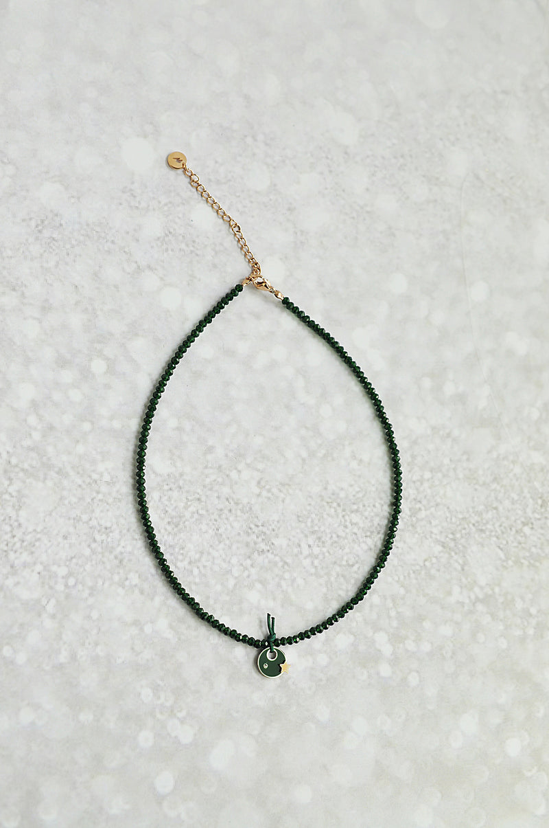 GREEN FOREST choker necklace