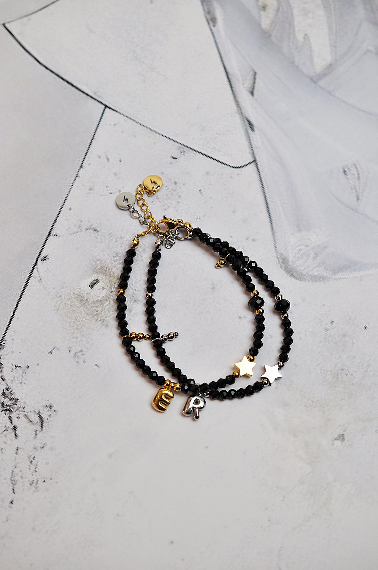 LOVE LETTERS glass bead bracelet / LOVE LETTERS narukvica s perlicama