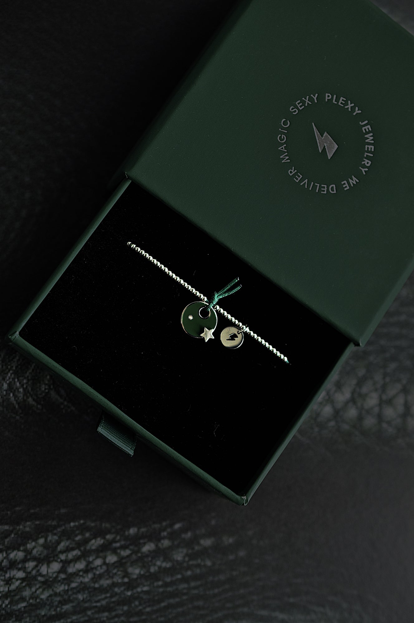 GROSSES GRÜNES FLECKEN Perlenarmband