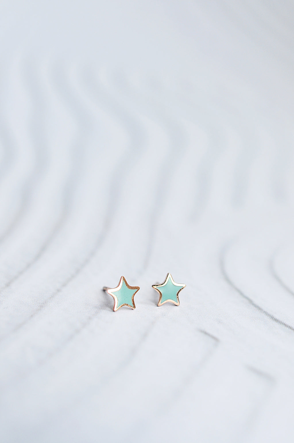 TURQUOISE WAVES stud earrings / TURQUOISE WAVES stud naušnice