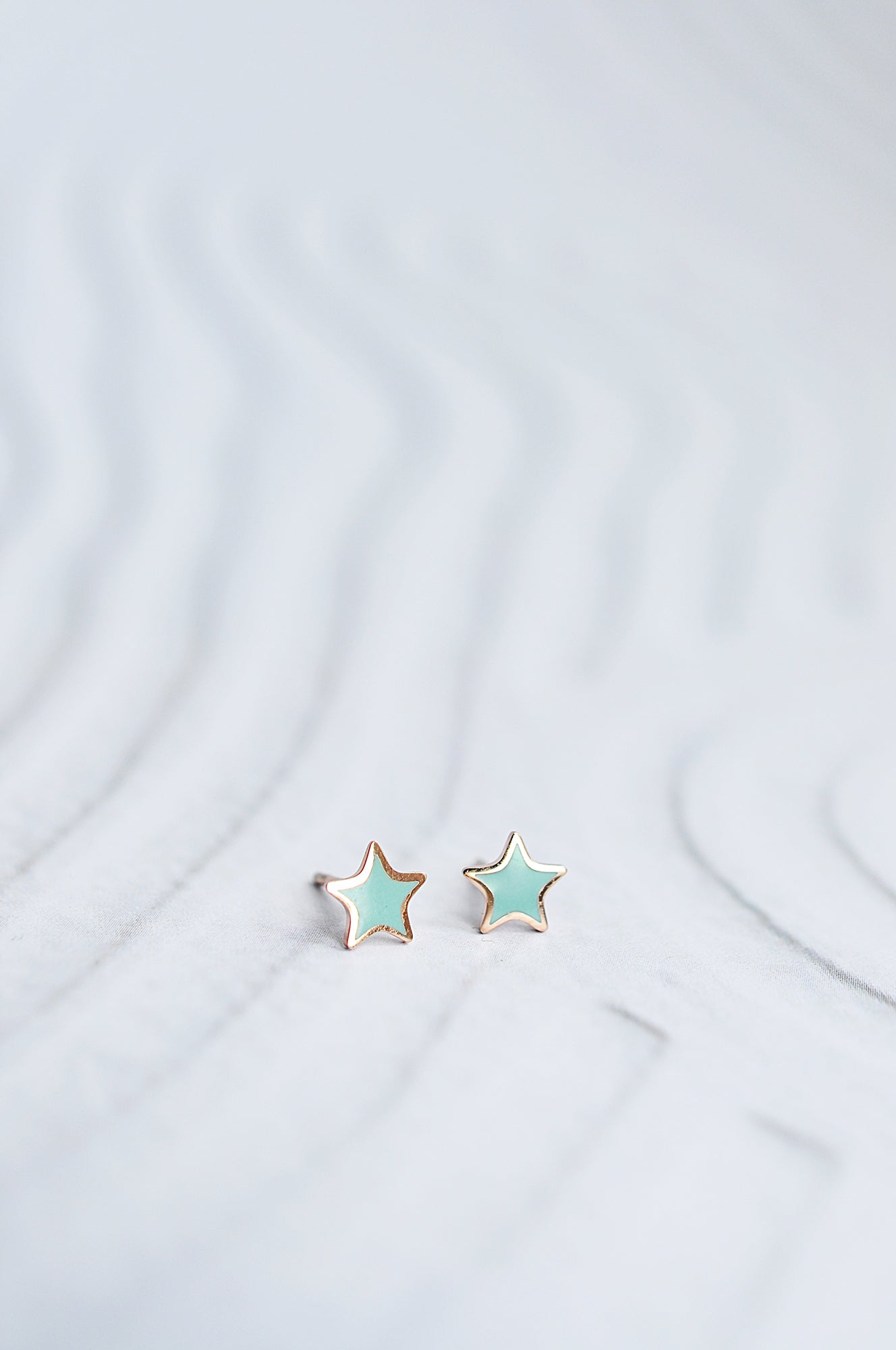 TURQUOISE WAVES stud earrings / TURQUOISE WAVES stud naušnice