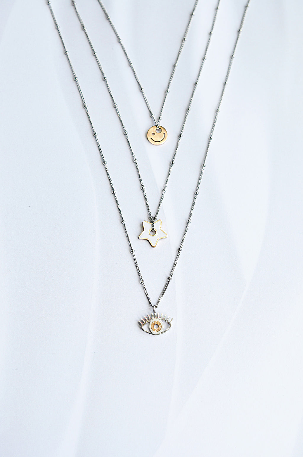 SANTORINI dreifache Halskette / SANTORINI trostruka ogrlica