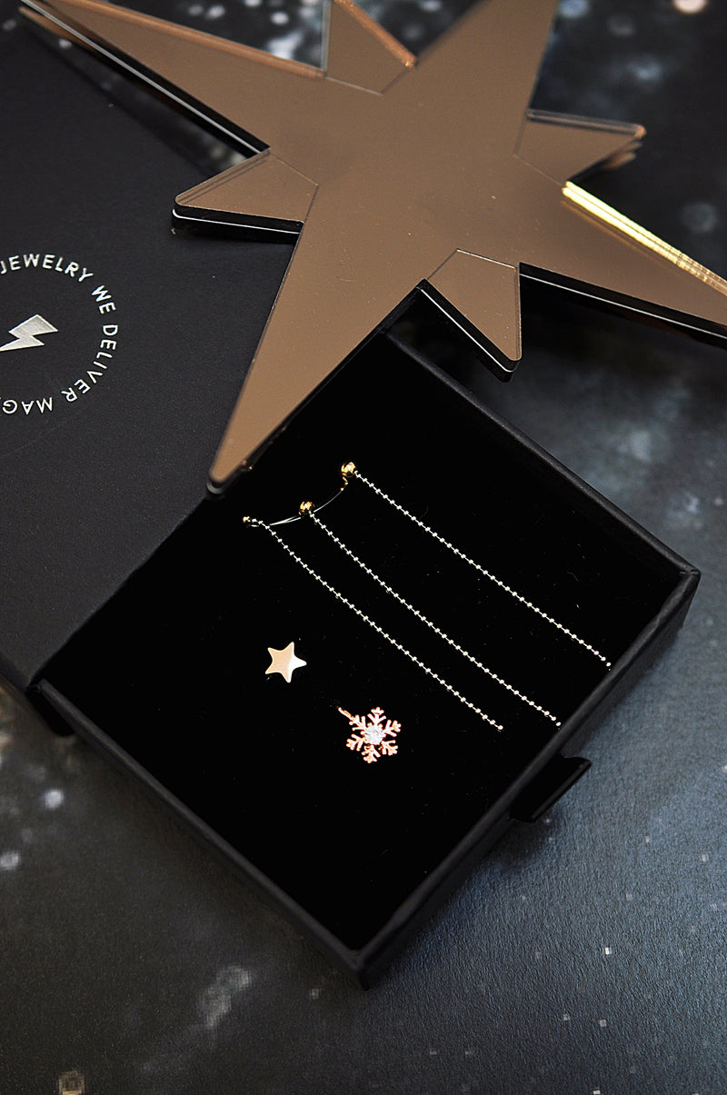 GIFT BOX snow shower rosegold magic